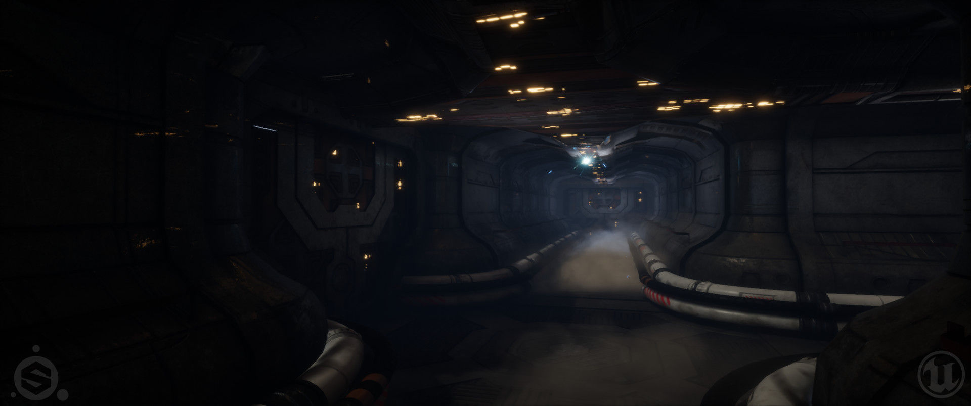 Wallpaper #8miAIJMBSpphPi3-mS3Z11 Artstation Derelict Spaceship Hallway