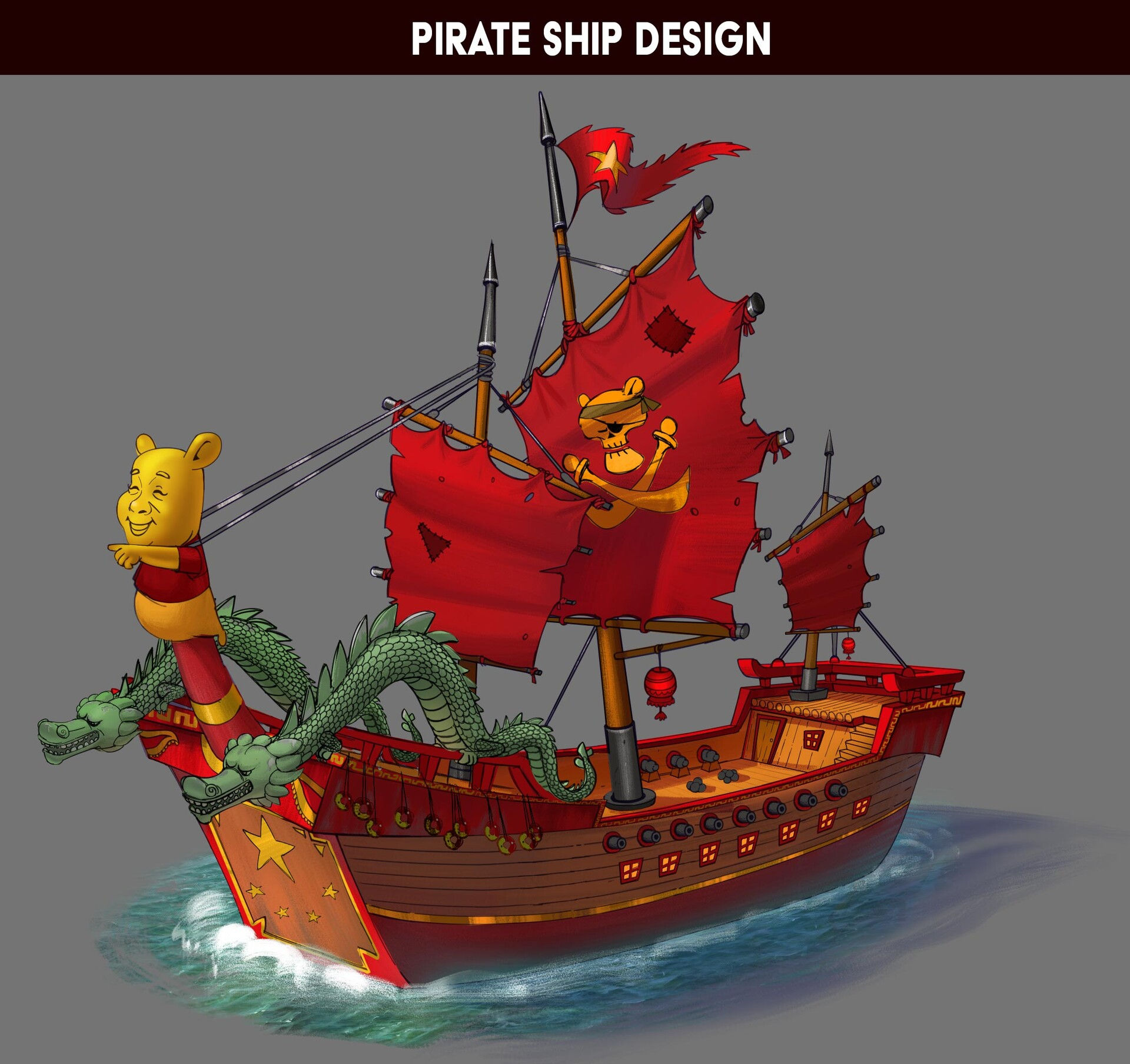 Wallpaper #d2eF75IBSpphPi3-e2JQ11 Artstation Pirate Ship Design
