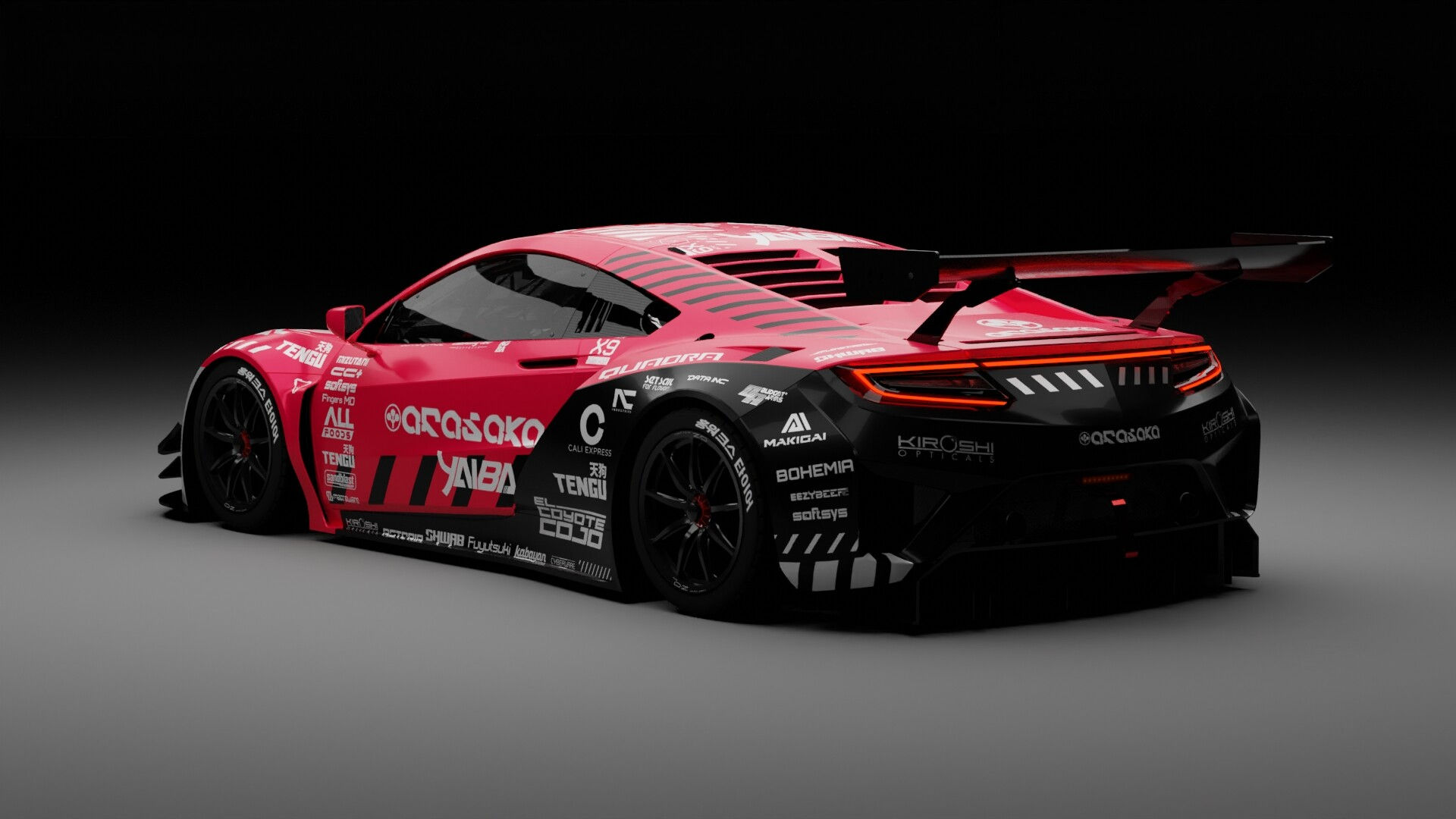 Wallpaper #F2dKBJMBSpphPi3-6bcf9 Honda Nsx Gt3 Cyberpunk 2077 Arasaka Livery by Hongworks Design