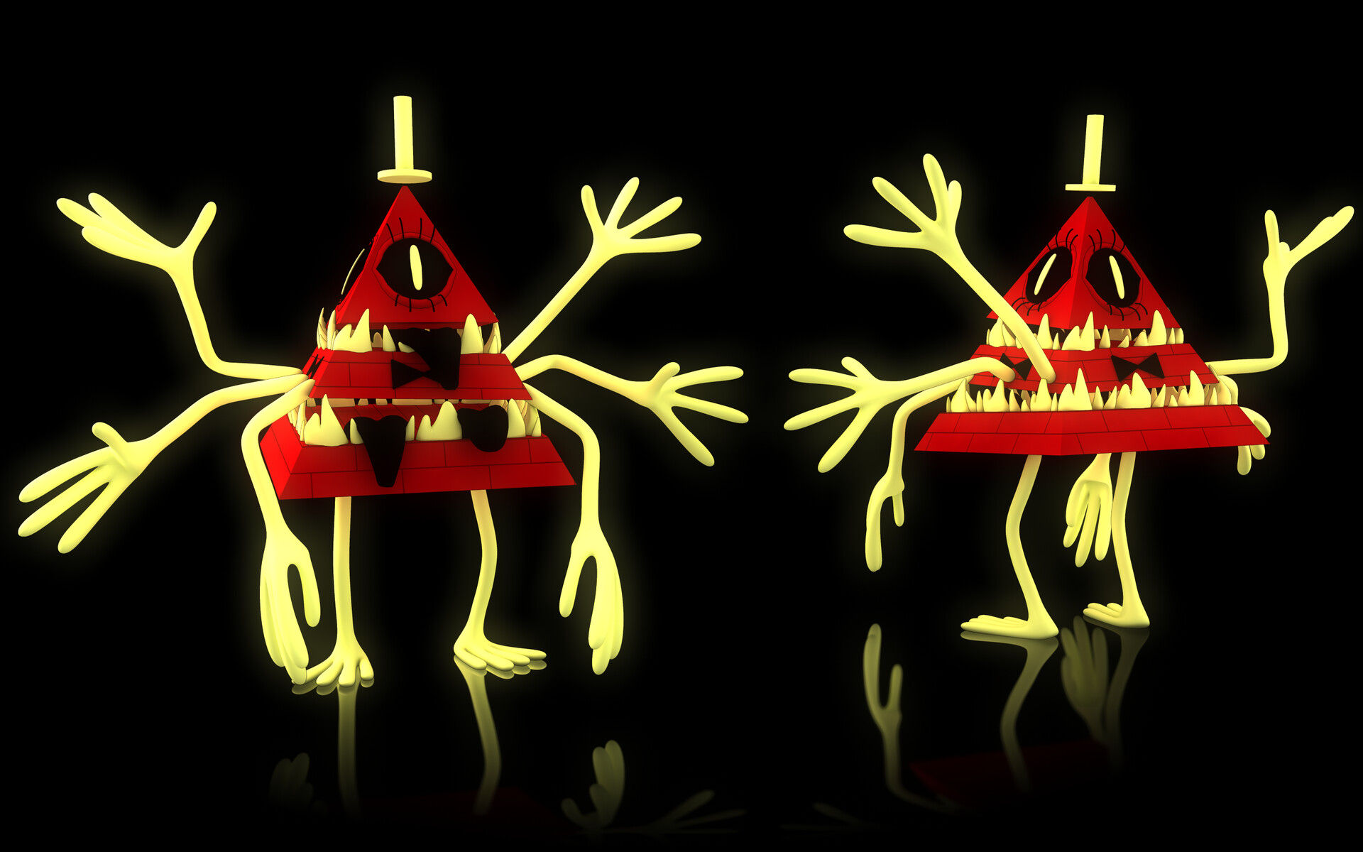 Wallpaper #yGeGApMBSpphPi3-qq-c0 James Tedford Nightmare Bill Cipher 3D