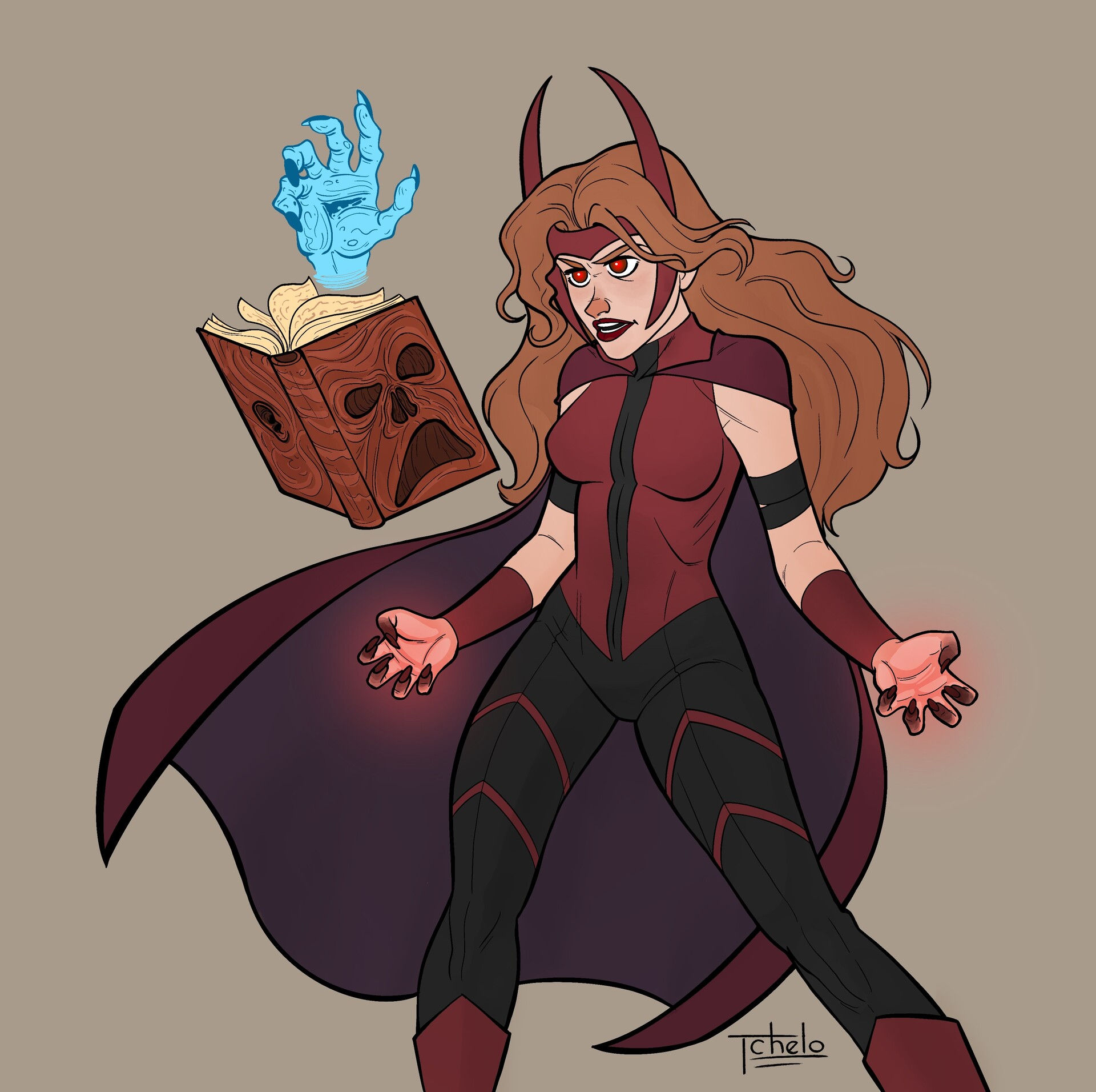 Wallpaper #180e5 Scarlet Witch Pixel Art