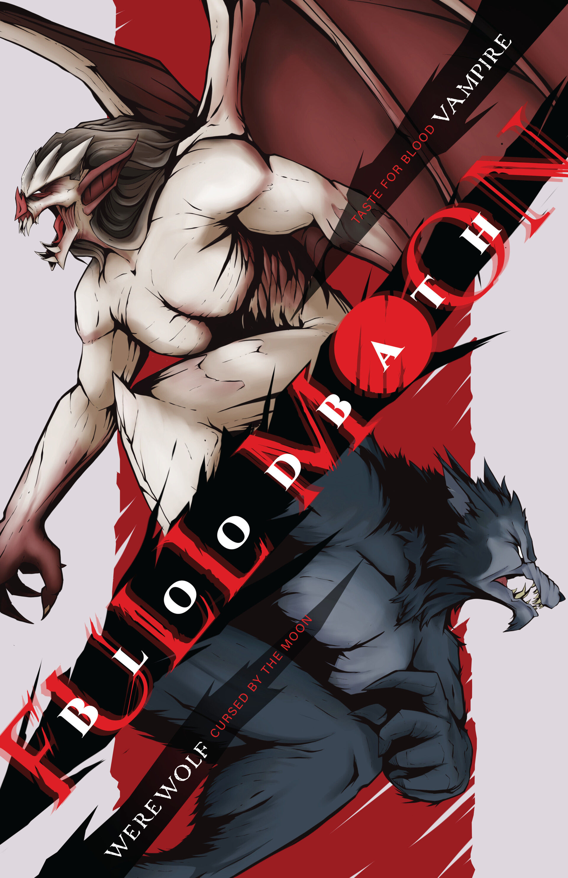 Wallpaper #uEB5MZMBJhL2WPbaucYs113 Artstation Vampire vs Werewolf