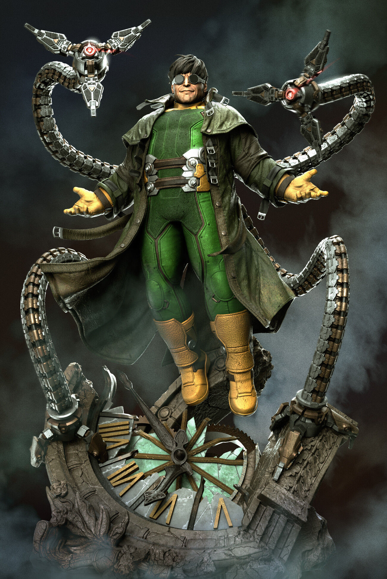 Wallpaper #471F1 Spider Manliv Doc Ock Fan Art from Last Year I Was Still Getting the