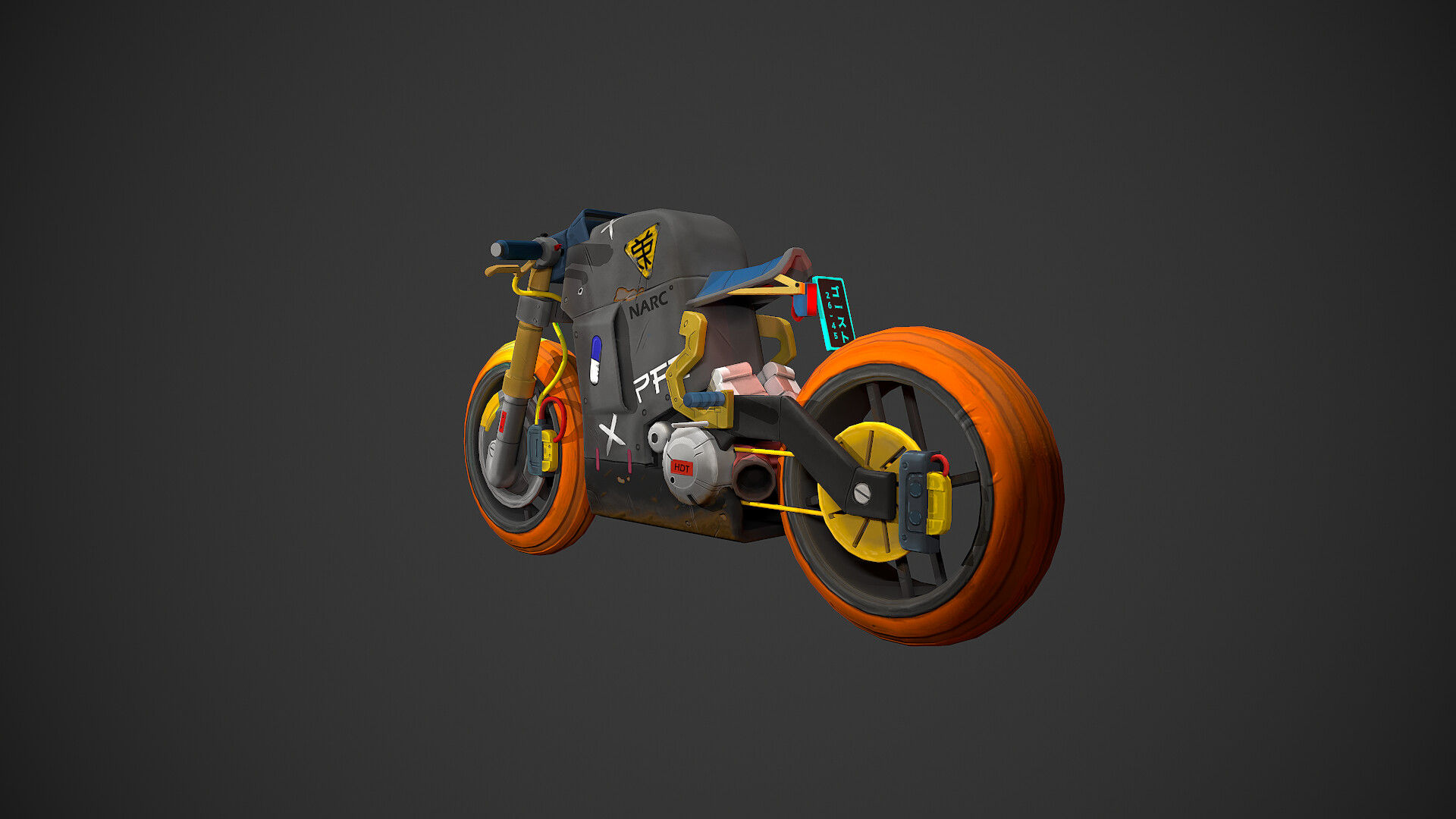 Wallpaper #JX2c9I4Bnwiau_P6bhAt37 Jonathan Cuevas Cyberpunk Bike