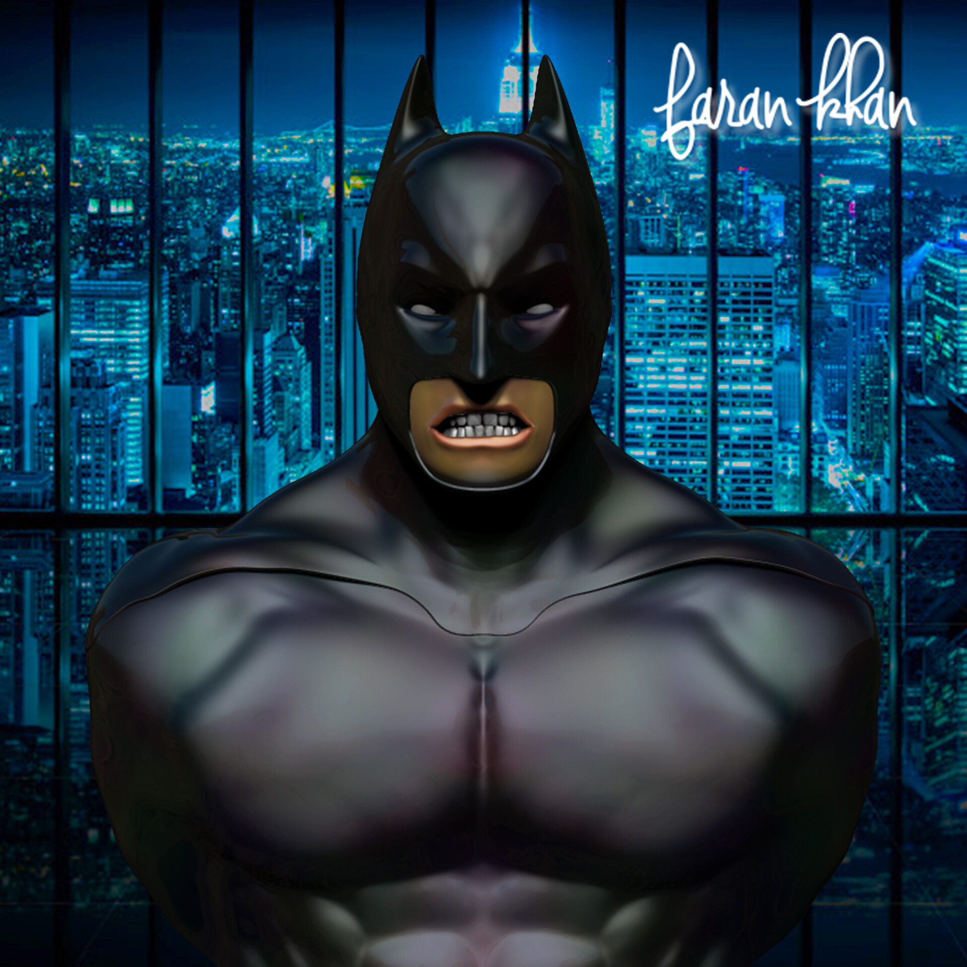 Wallpaper #XQBO644BSdW8dNouMRE140 Artstation Angry Batman
