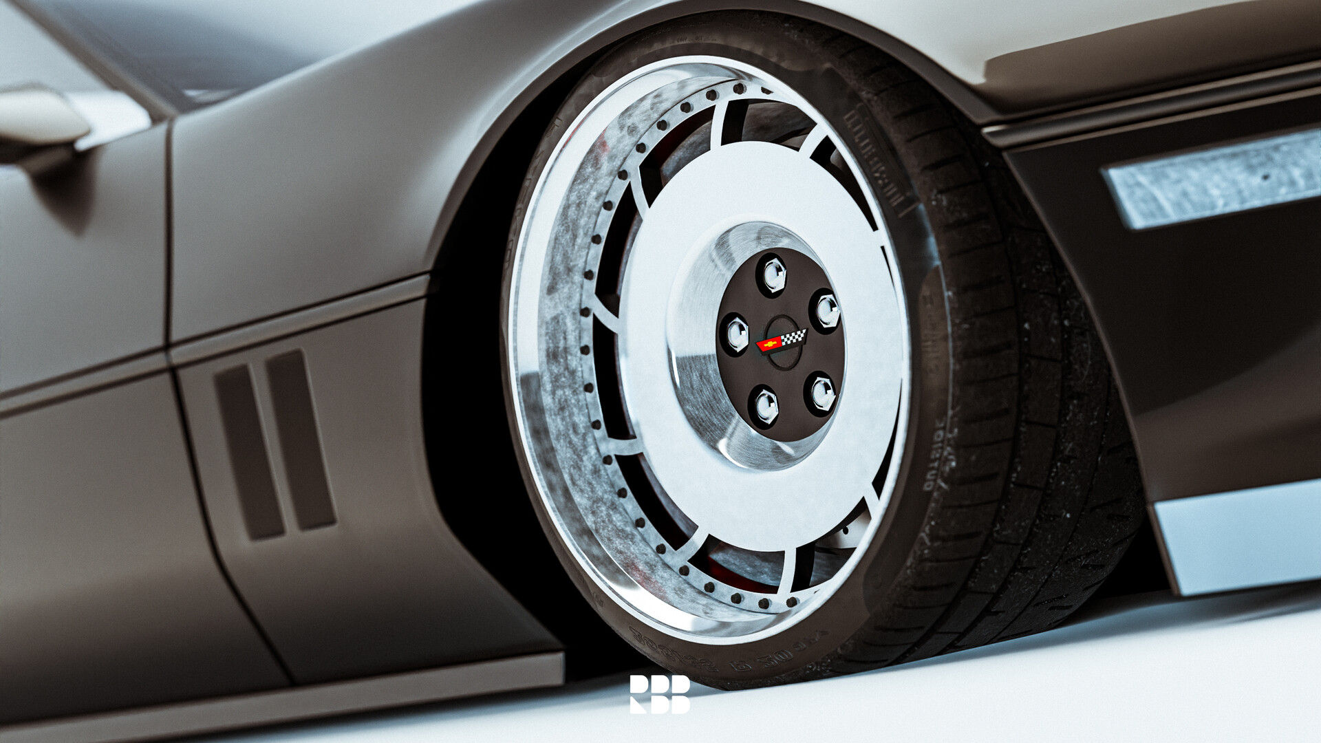 Wallpaper #q2dJDJMBSpphPi3-fd2b313 Boris Studio Corvette C4 3 Piece Conversion Wheels