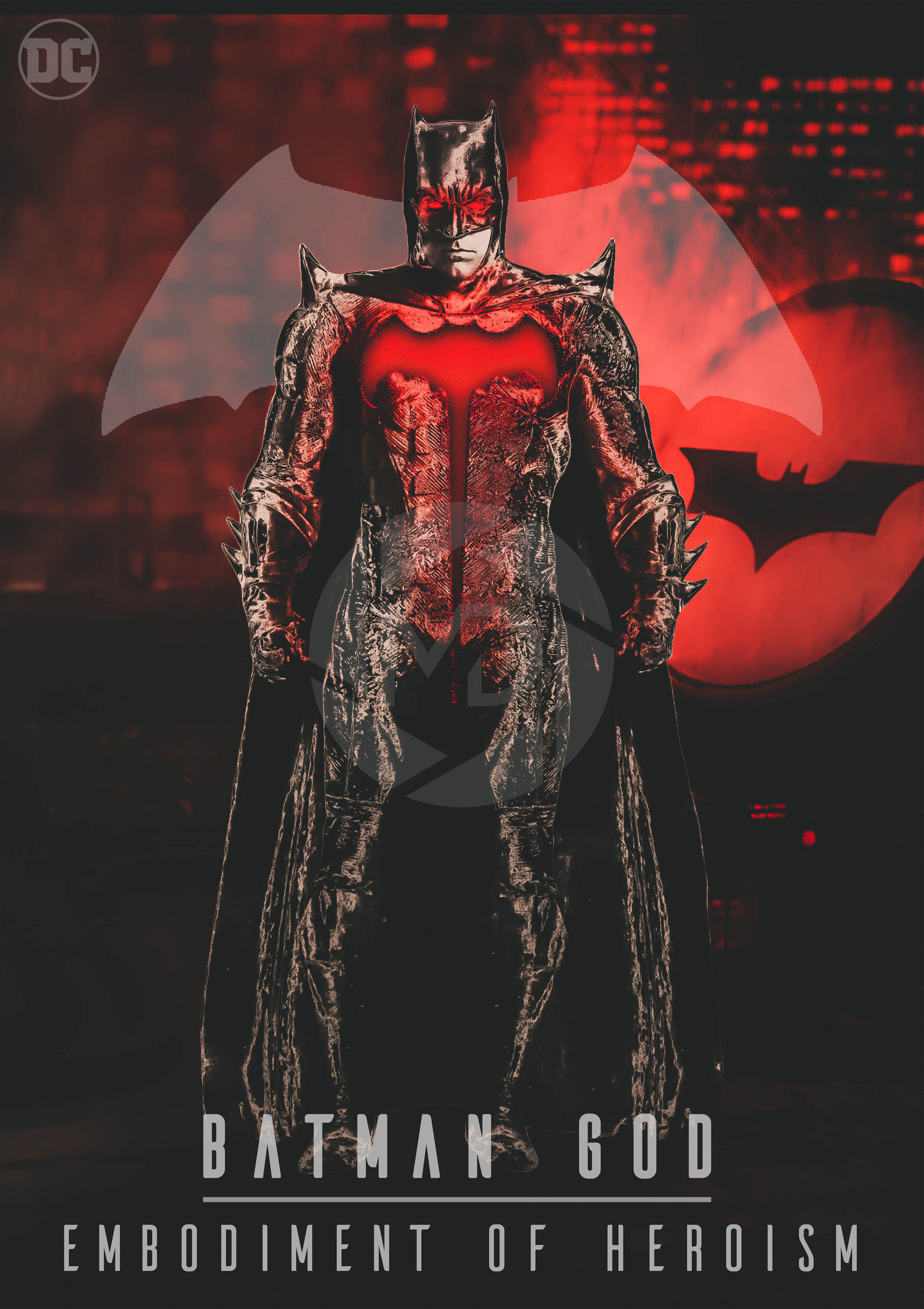 Wallpaper #9mgnJJMBSpphPi3-Qjfi3 Mdesign Digital Artwork Batman God Embodiment of Heroism