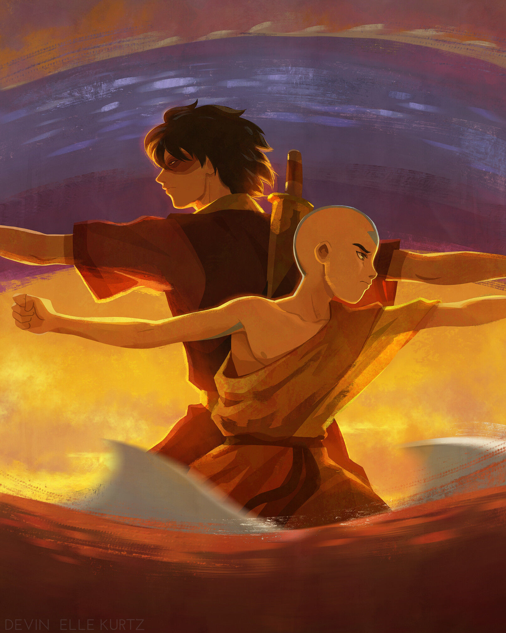 Wallpaper #qBnYK48BtGB6xQ78hI6_11 Aang Zuko Devin Elle Kurtz Rimaginarybending