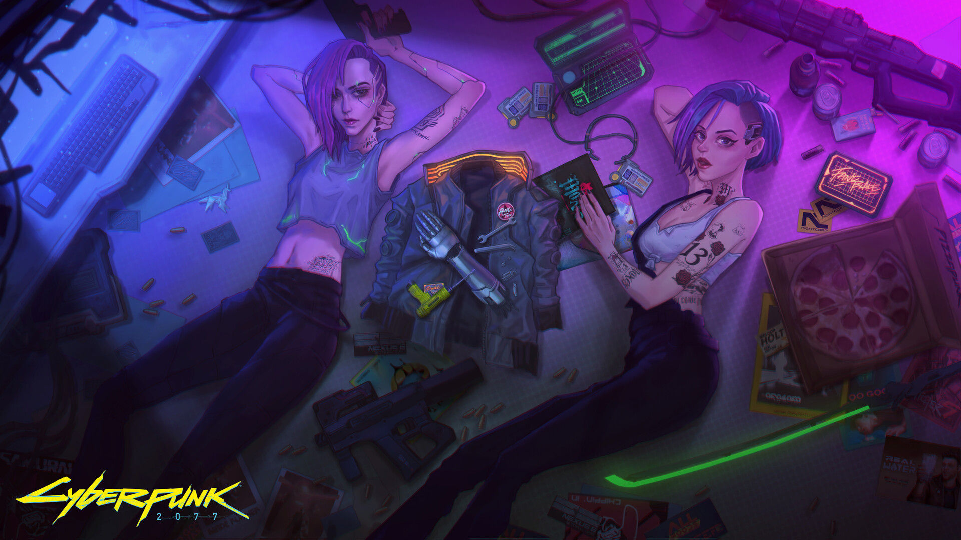 Wallpaper #exnPFo8BtGB6xQ78qG4C23 Artstation Cyberpunk 2077 Illustration Contest Vj