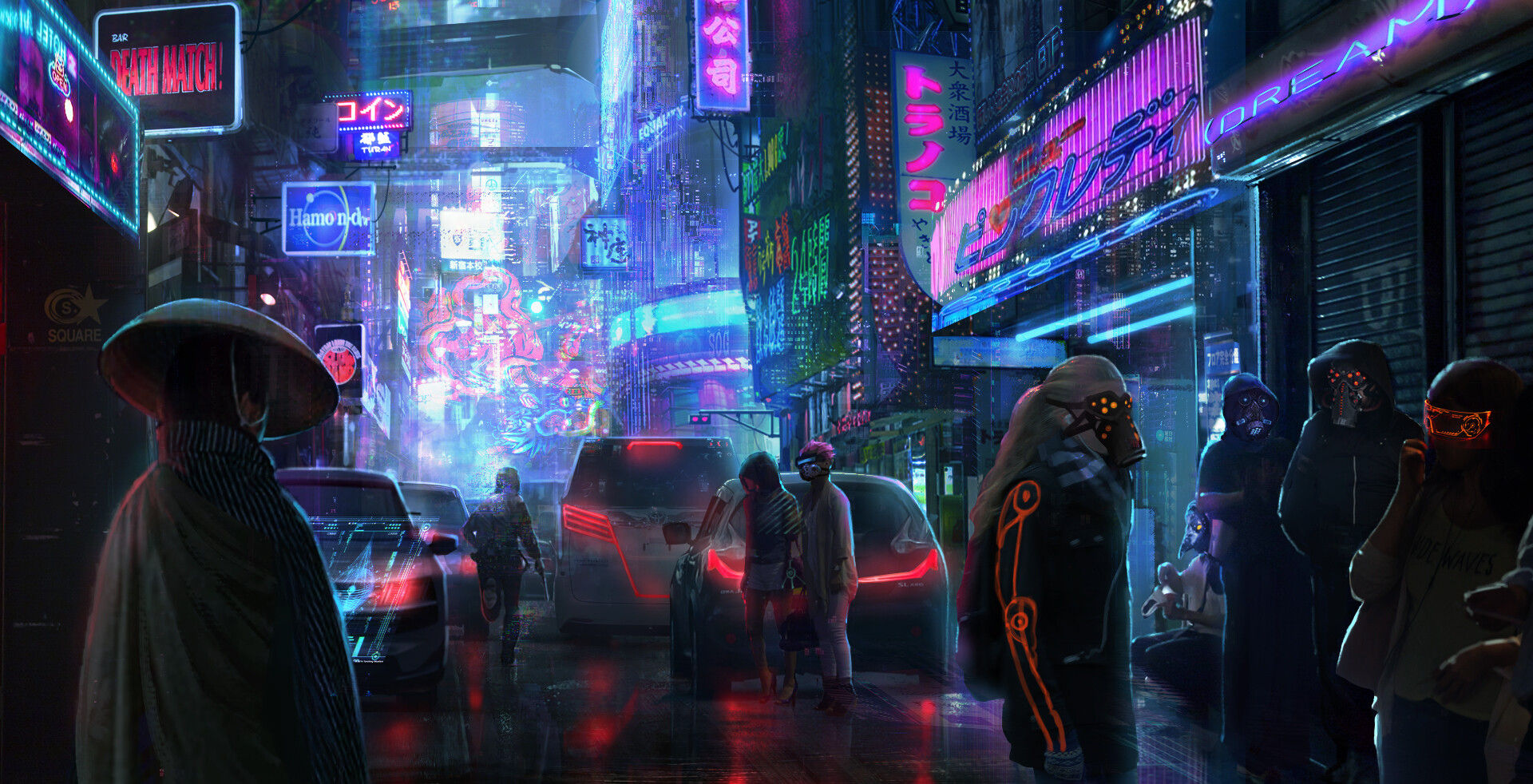 Wallpaper #aRa7MpMBygIvLWsIWpP292 Tokyo Cyberpunk by Wanxing Wang Rimaginarycyberpunk