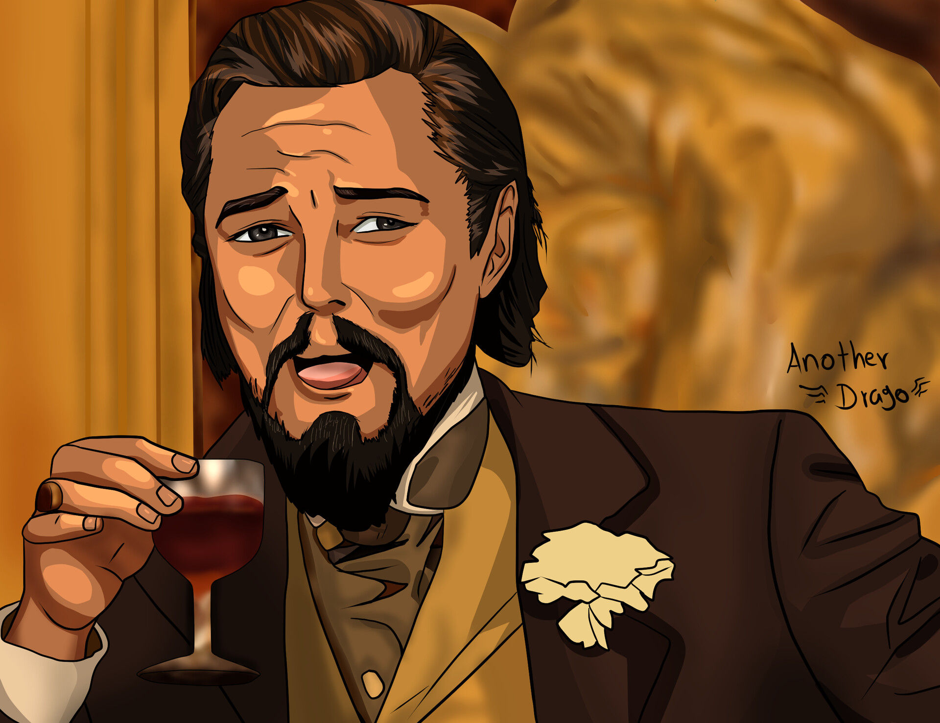 Wallpaper #GGcJ7ZIBSpphPi3-z1bZ142 Artstation Leonardo Dicaprio Meme Anime