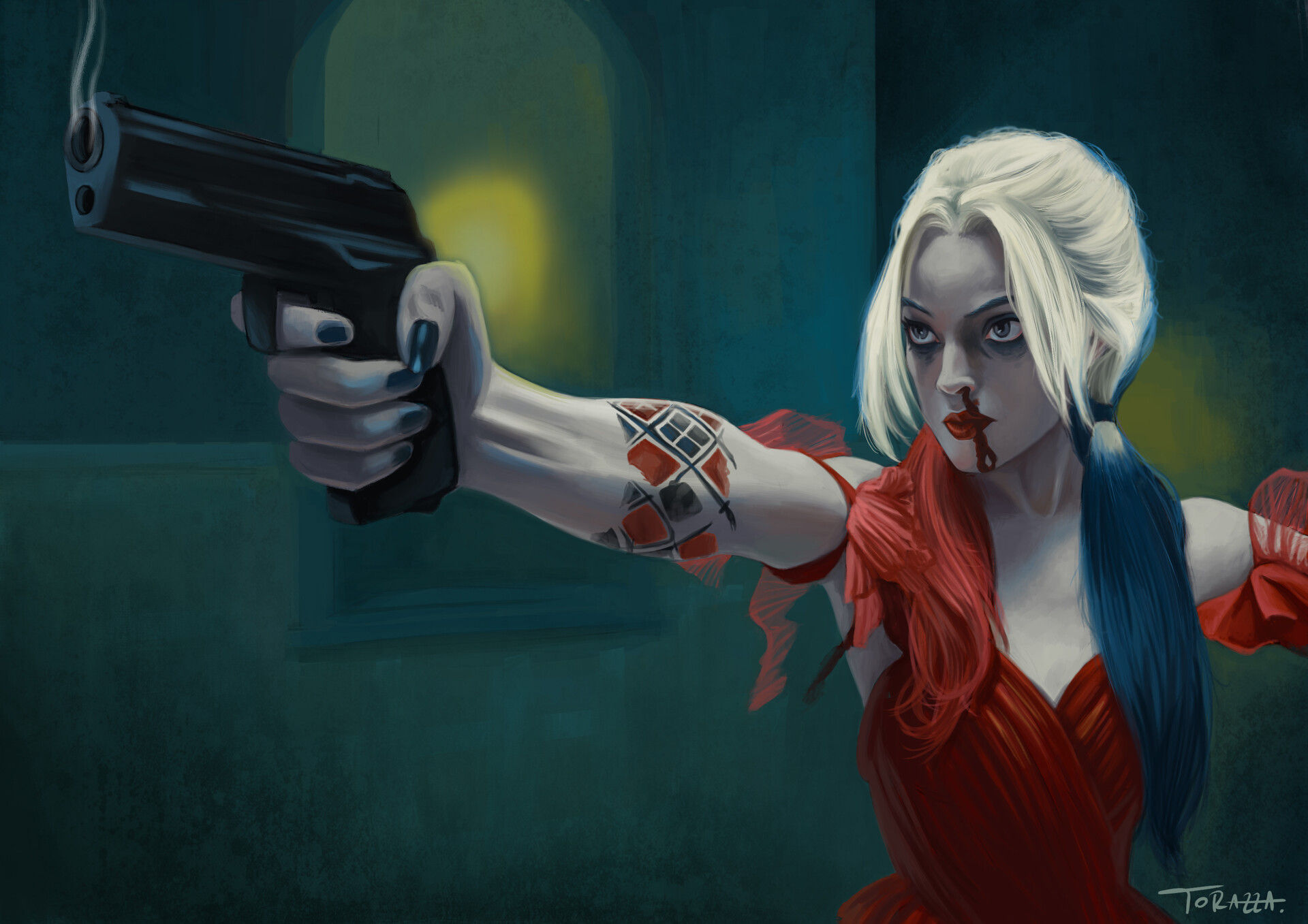 Wallpaper #YWcr-5IBSpphPi3-CZPD113 Artstation Harley Quinn