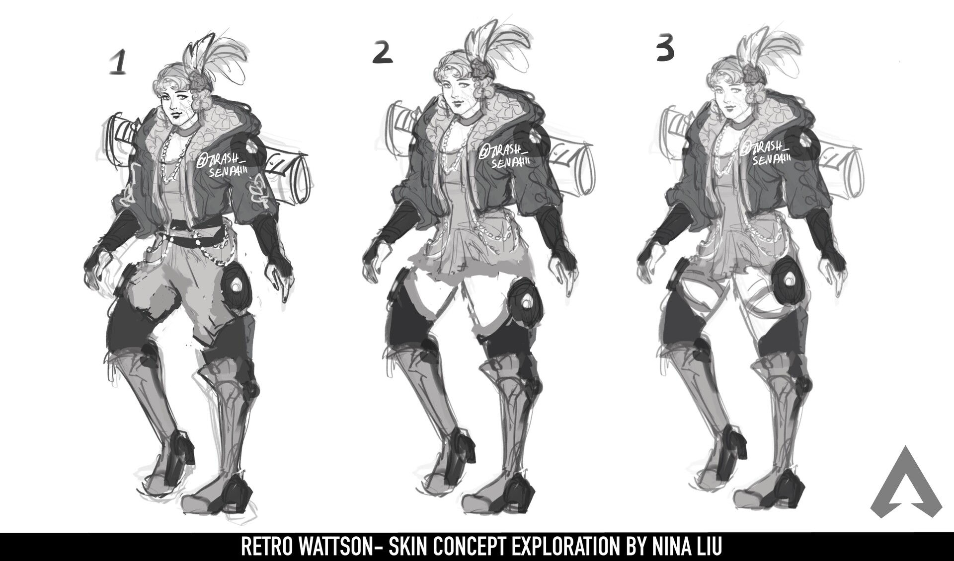 Wallpaper #0mf0DJMBSpphPi3-q-Fi213 Nina Liu Wattson Apex Legends Fan Skin Concept