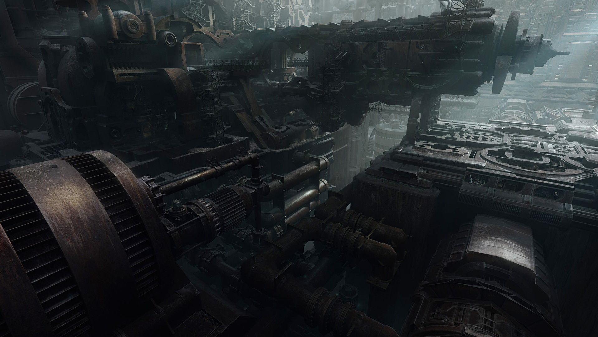 Wallpaper #8miAIJMBSpphPi3-mS3Z32 Artstation Derelict Ship Interior