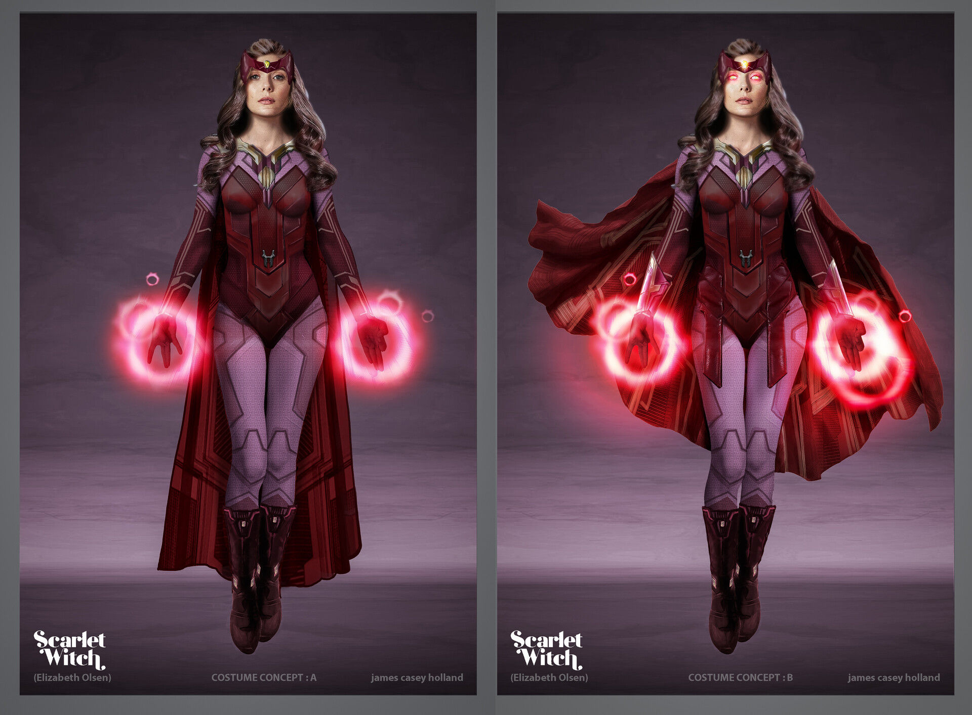 Wallpaper #180e5 Scarlet Witch Pixel Art