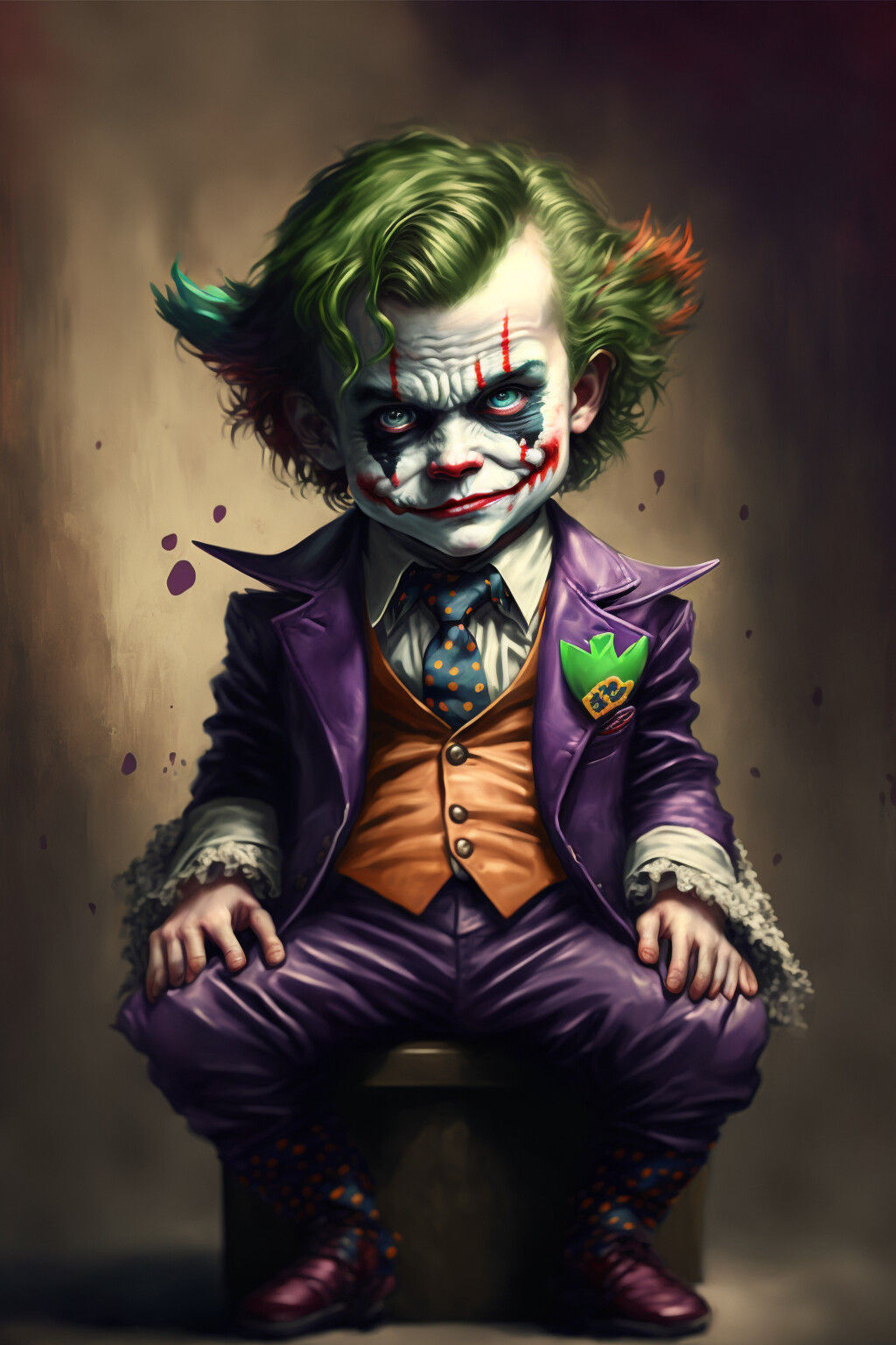 Wallpaper #eQMJY5MBpyOg8YnEBtSJ223 Artstation a Small and Cute Joker