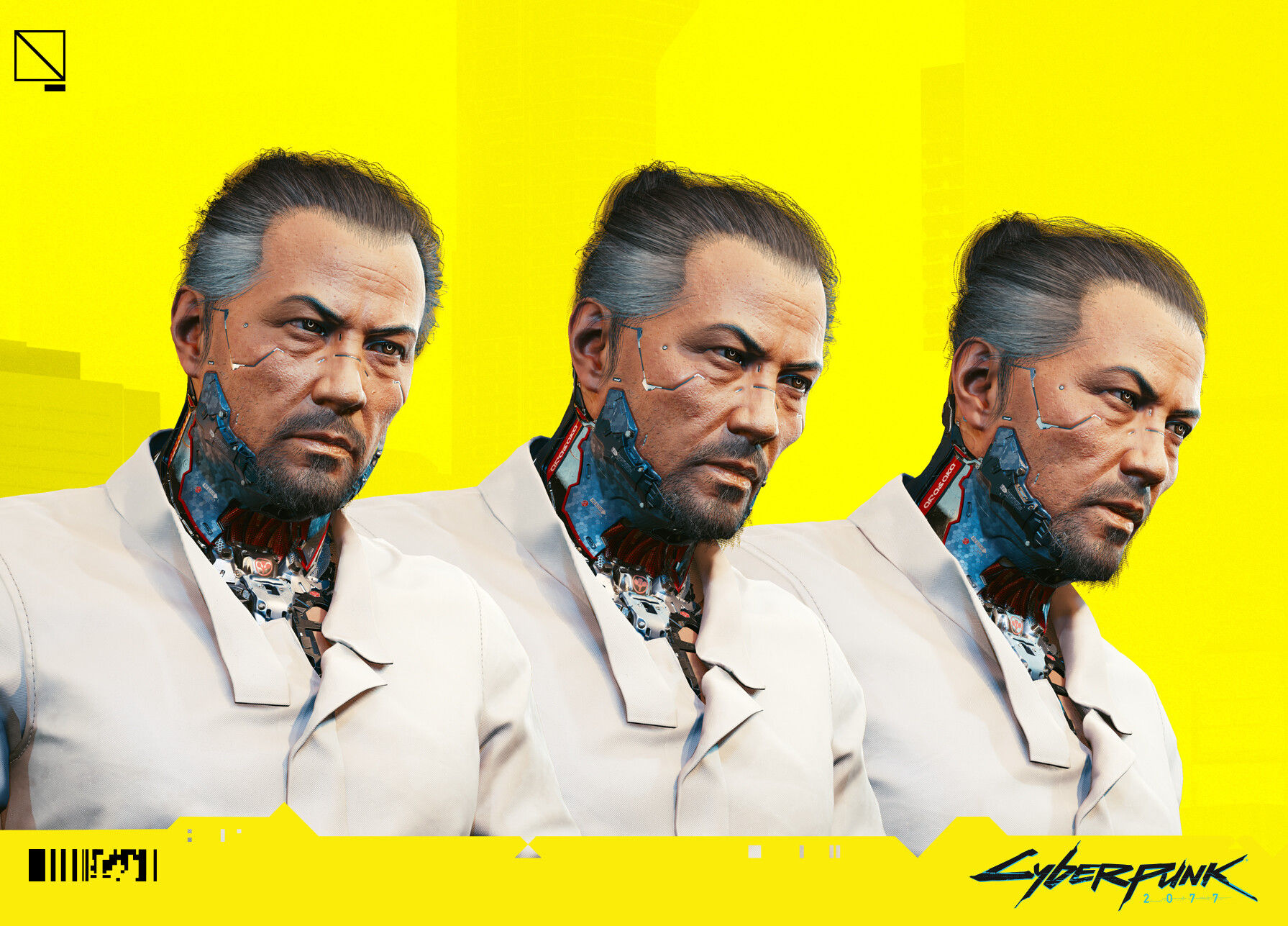 Wallpaper #4AAN644BSdW8dNouThDW59 Marcin Klicki Cyberpunk 2077 Takemura Cyberware Clay Renders