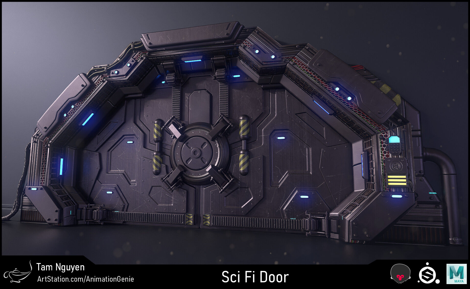 Wallpaper #eRl5Ho8BtGB6xQ78OHkV19 Tam Nguyen Sci Fi Door