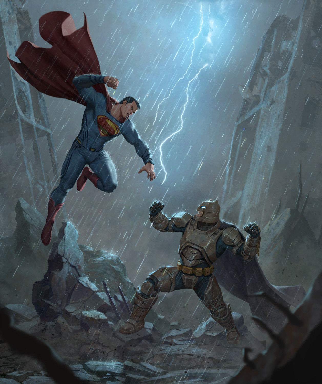 Wallpaper #dEU-ko4B7YBJg1BVnZ7M17 Batman V Superman Fan Art by Iqnatius Budi Rimaginarydc