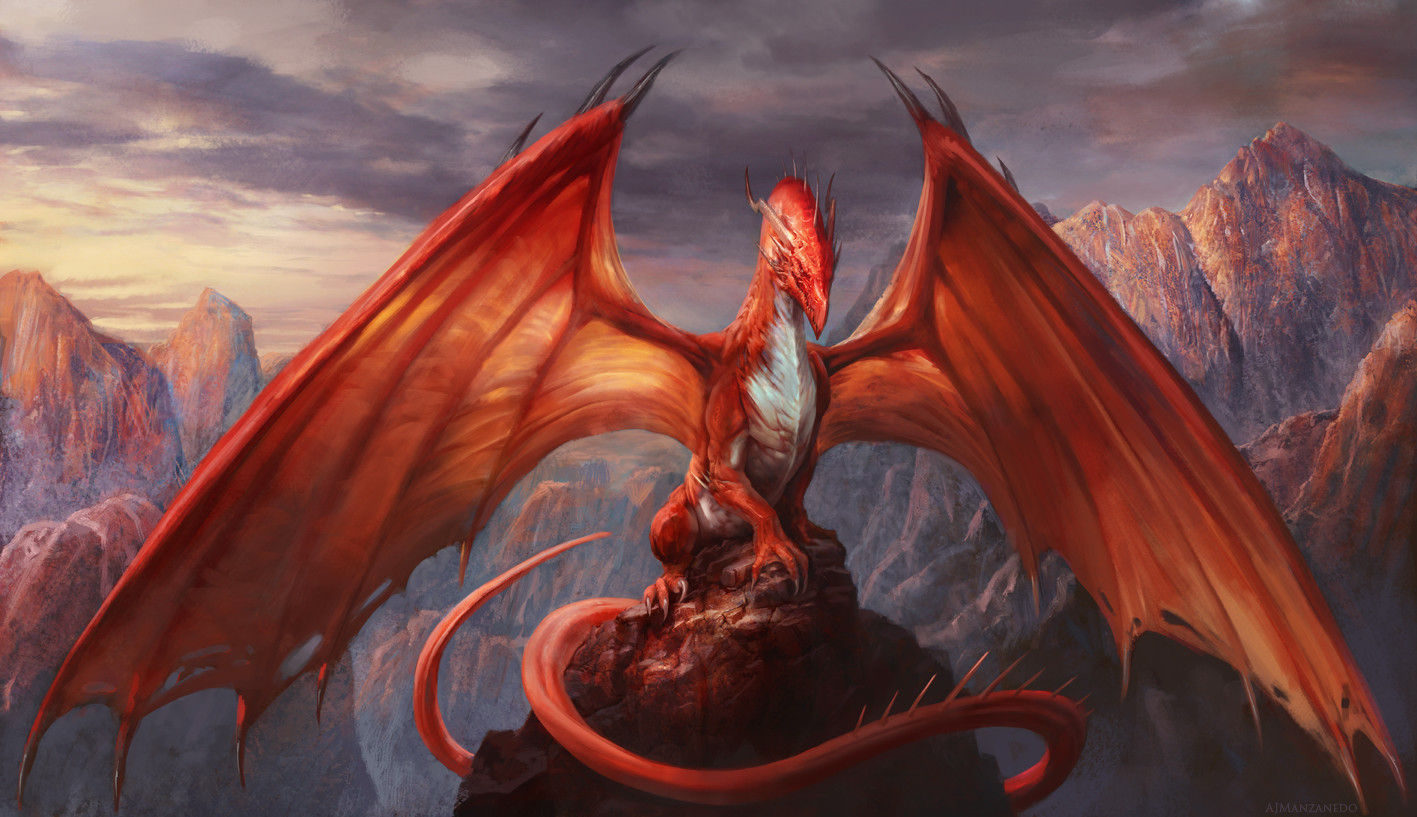 Wallpaper #6WeyDJMBSpphPi3-DN-t124 Artstation Red Dragon