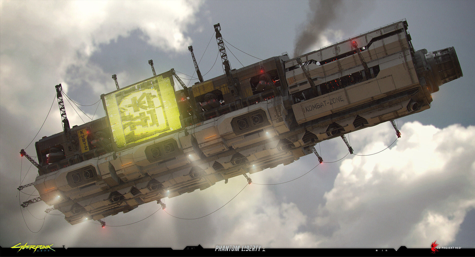 Wallpaper #PKeVMpMBlSzal8H1Ttud3 Filippo Ubertino Cargo Airship Original Concept Cyberpunk 2077