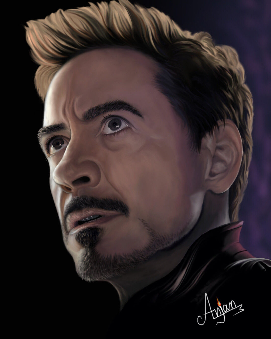 Wallpaper #OaWdOJMBVBiSkHCa5I7X196 Artstation Tony Stark Digital Painting