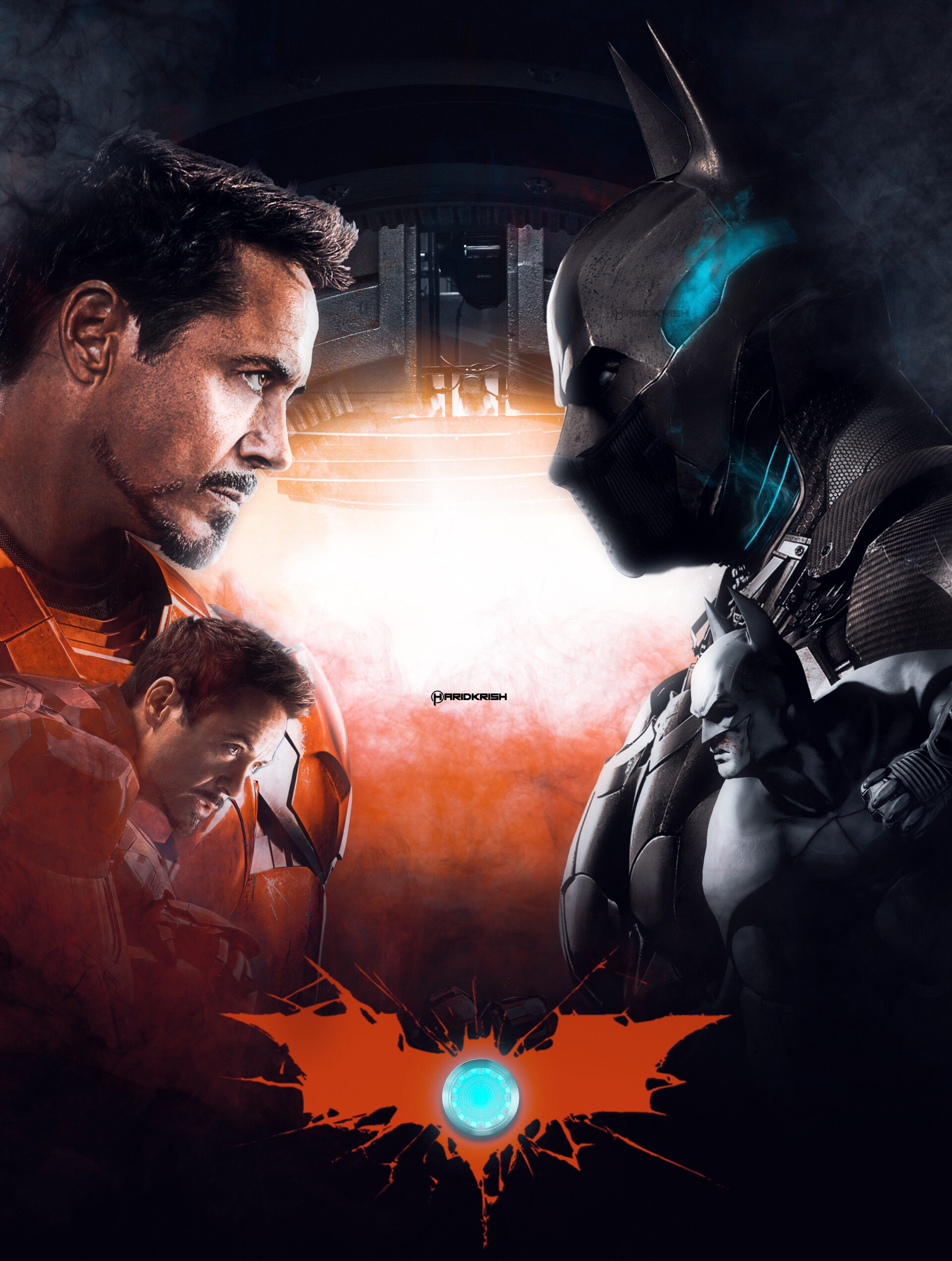 Wallpaper #KCwlSZMB0E1QgA7w7fLP13 Artstation Ironman vs Batman