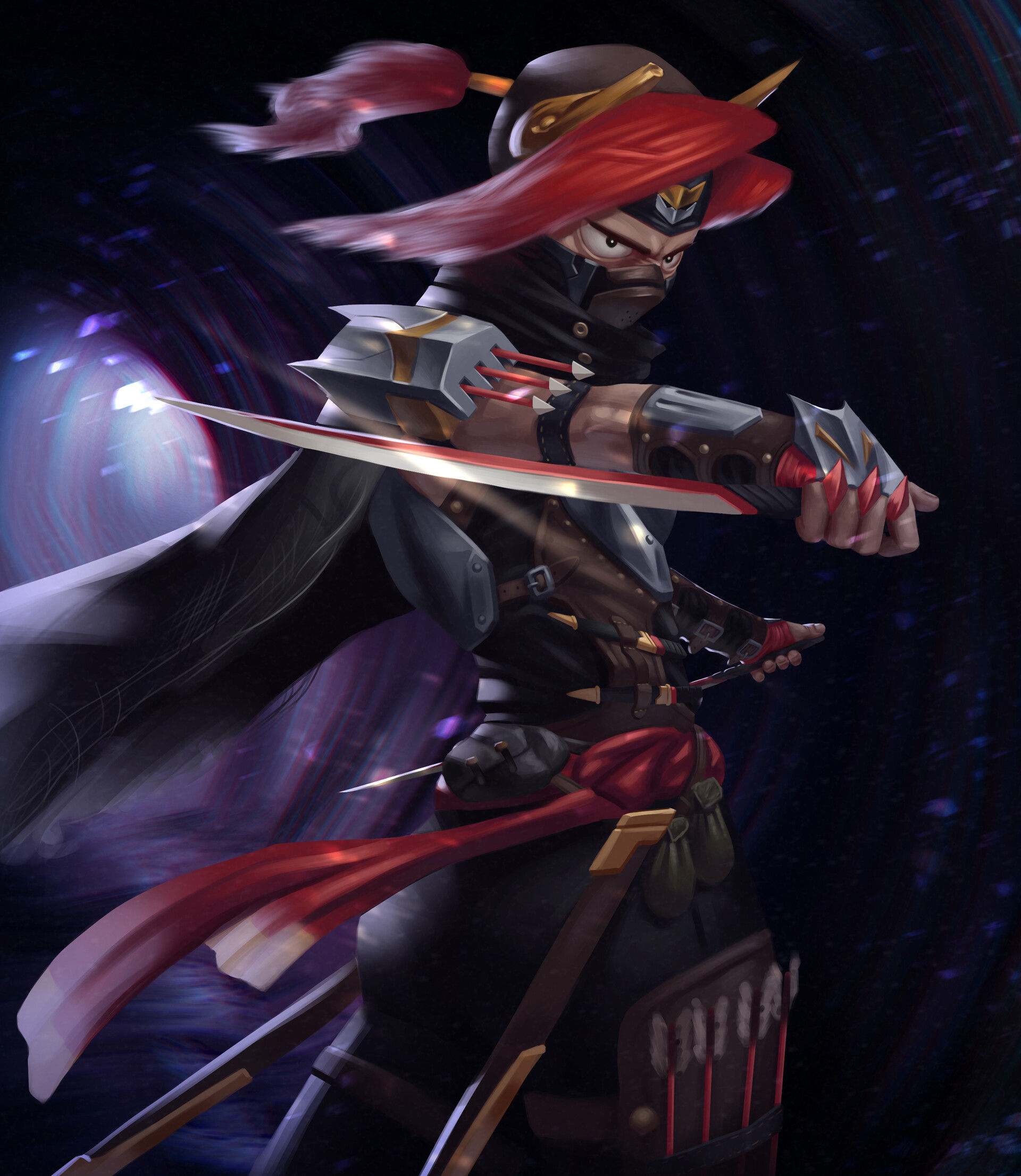 Wallpaper #Lx1VLZMBlOZrFDOk_dAO389 Artstation Character Design Illustration Ninja Assasssin
