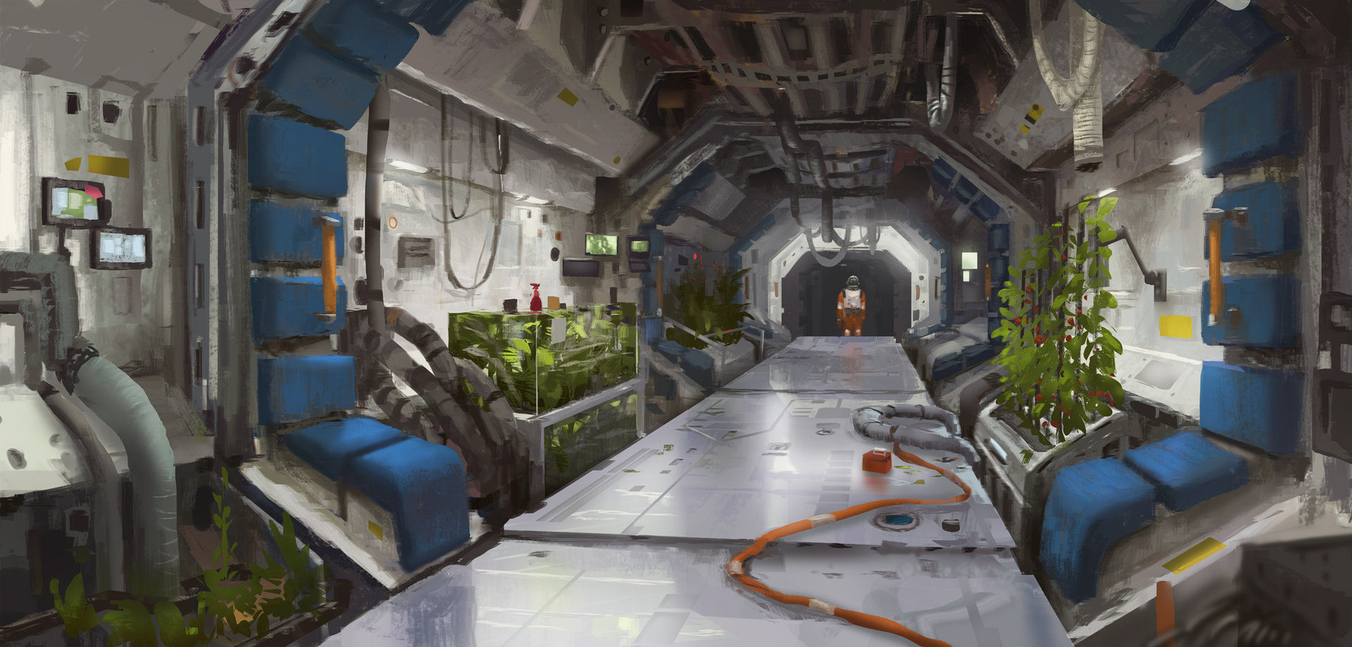 Wallpaper #8miAIJMBSpphPi3-mS3Z153 Artstation Space Station Corridor 01