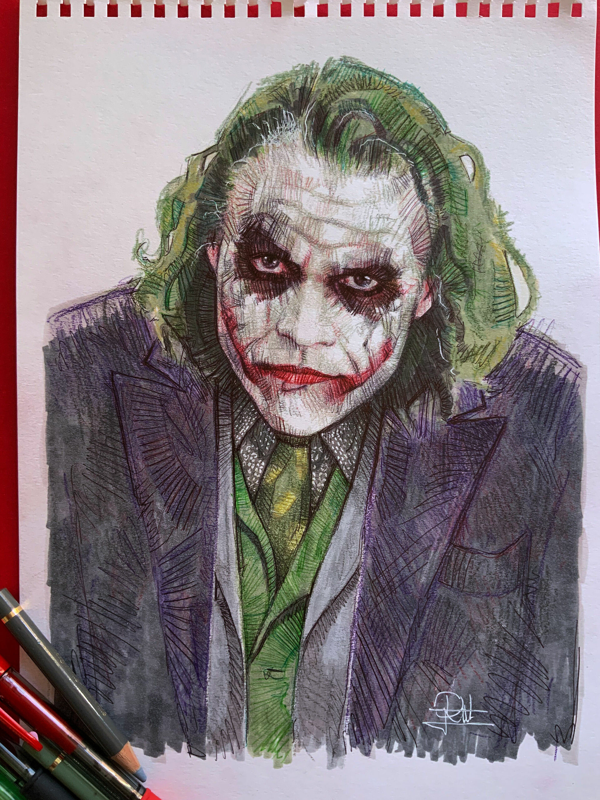Wallpaper #6xqXUZMB1yWOL4qgNIF3304 How to Draw Heath Ledger as Joker Stuffjourney Giggmohrbrothers