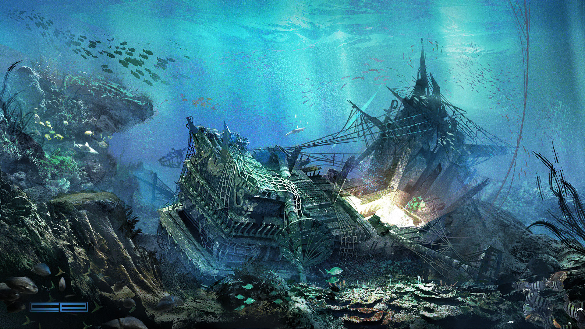 Wallpaper #z_Cpf5cBi4JM6agGtSCM192 Artstation Shipwreck