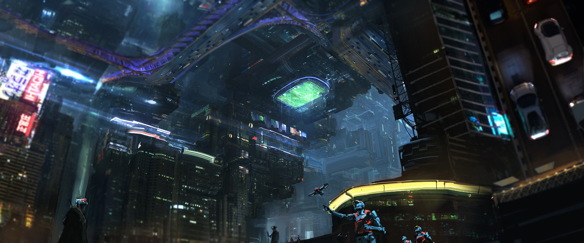 Wallpaper #dxk-Mo8BtGB6xQ78Q5eK6 Artstation Gravity the City Under the City