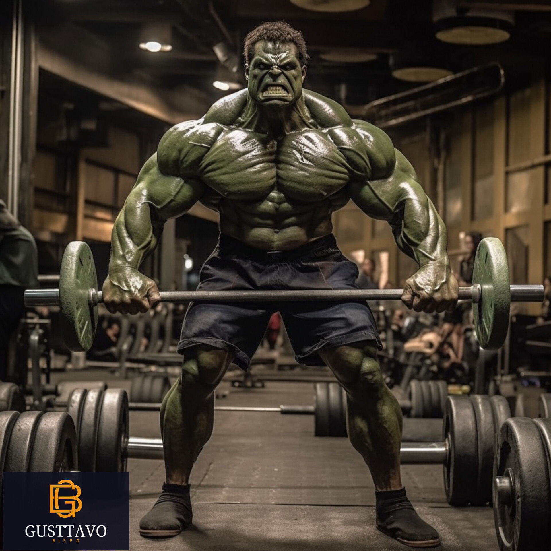 Wallpaper #oVjzM5MBzN9vxX34oTrU307 Artstation Hulk at the Gym