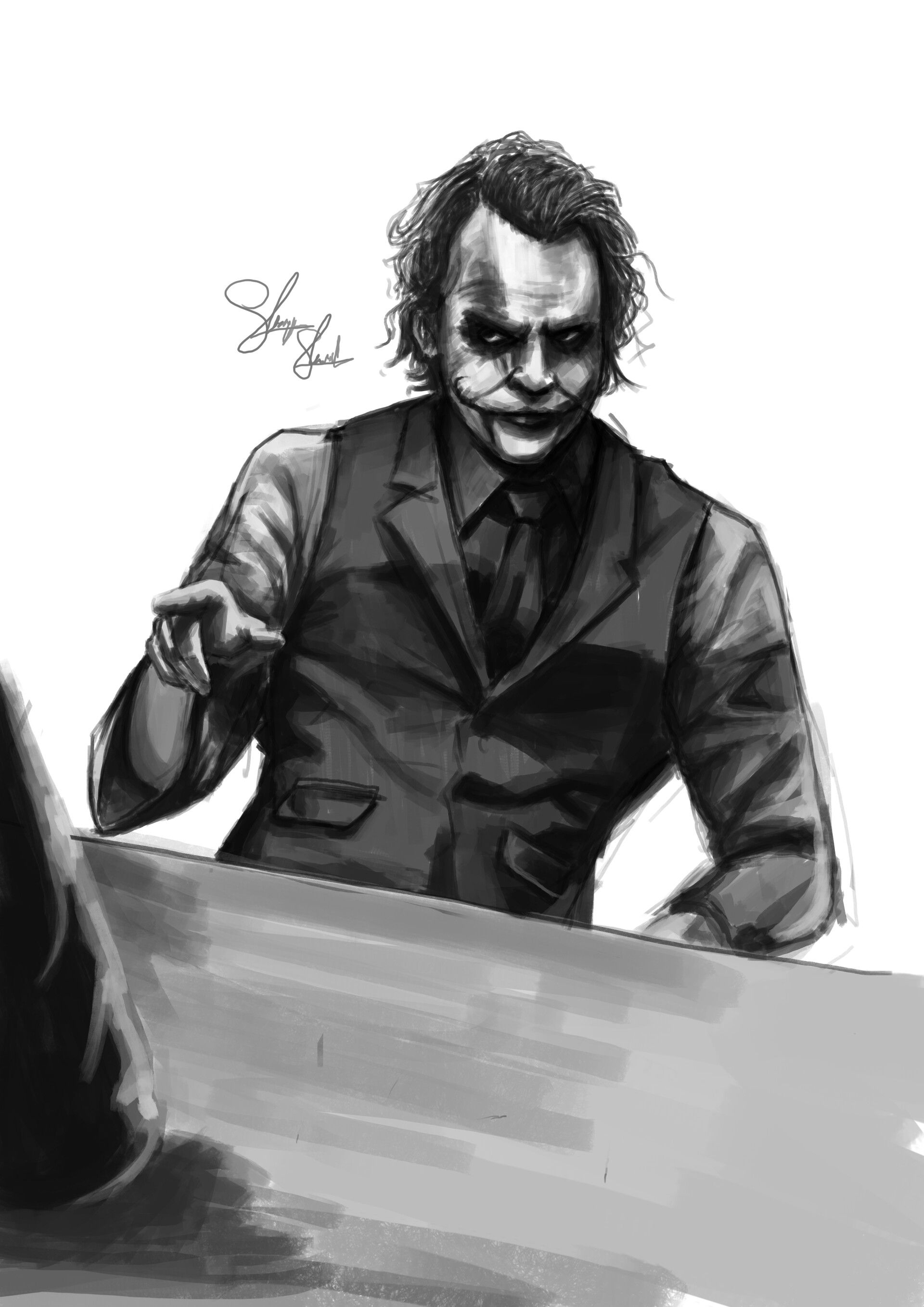 Wallpaper #FGdoEJMBSpphPi3-TvPv149 Share More Than 76 Dark Knight Joker Sketch Best Ineteachers