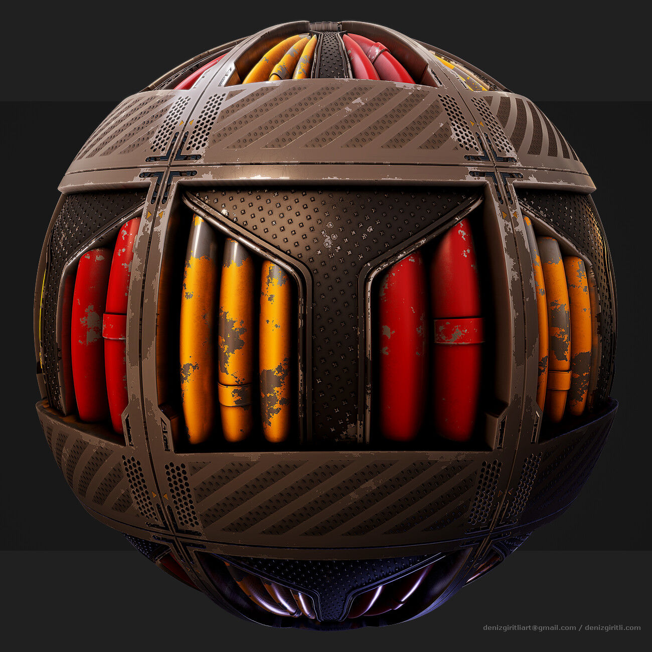 Wallpaper #5WjrF5MBSpphPi3-rxCo242 Deniz Giritli Sci Fi Floor Panel Material Substance Designer