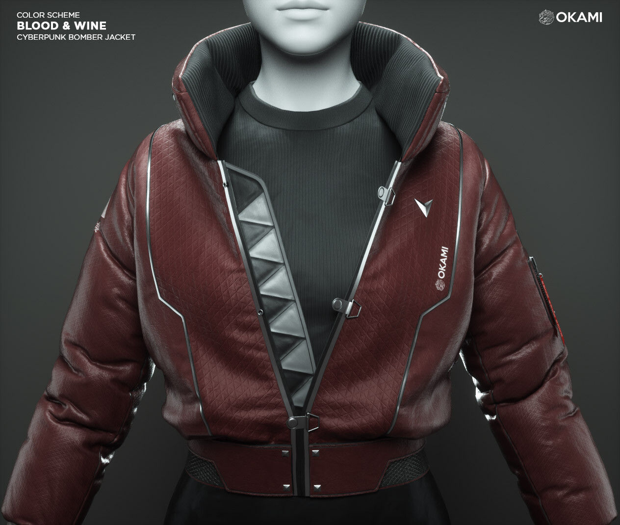 Wallpaper #YkUxjY4B7YBJg1BVXpxC40 Travis Davids Cyberpunk Bomber Jacket 3D Fashion Design Course
