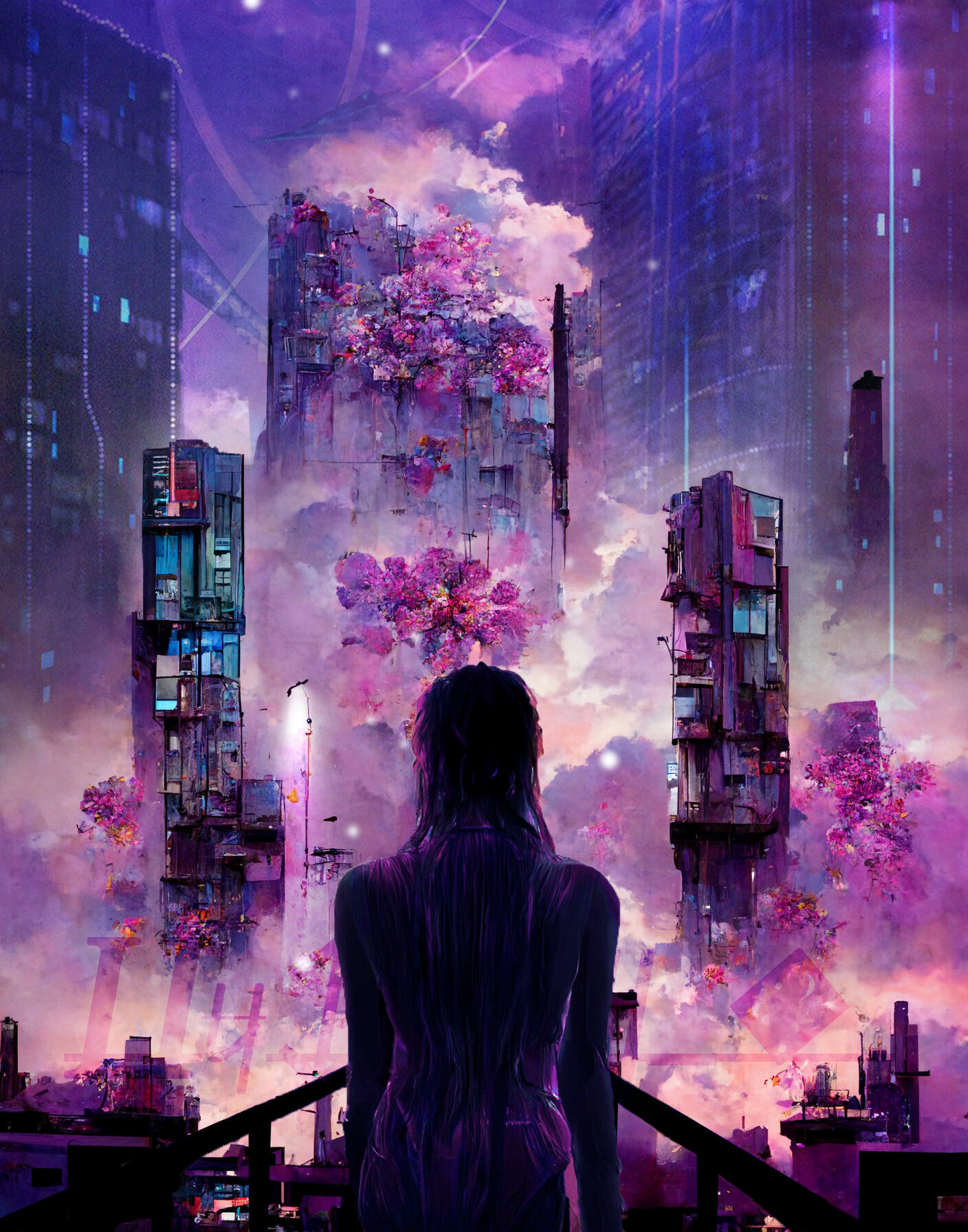 Wallpaper #OIJoQJMB0GiFKesM7cHZ275 Artstation Abstract Cyber City