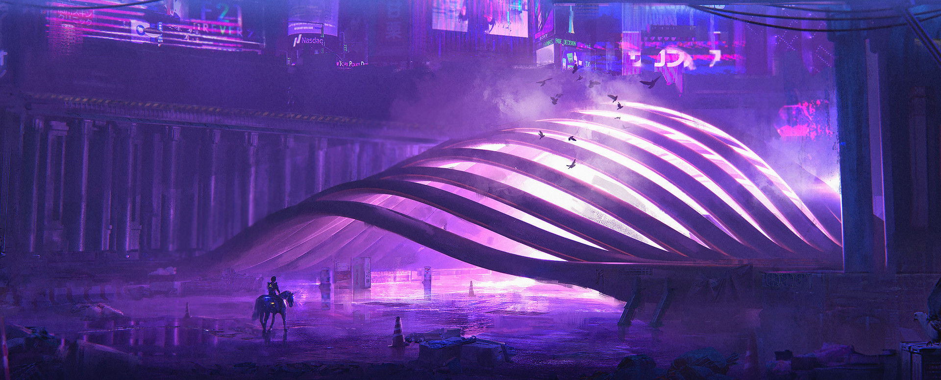 Wallpaper #yDtpbpcBSWmA-tzpi44t94 Cyberpunk Horse by Sergii Golotovskiy Rcyberpunk