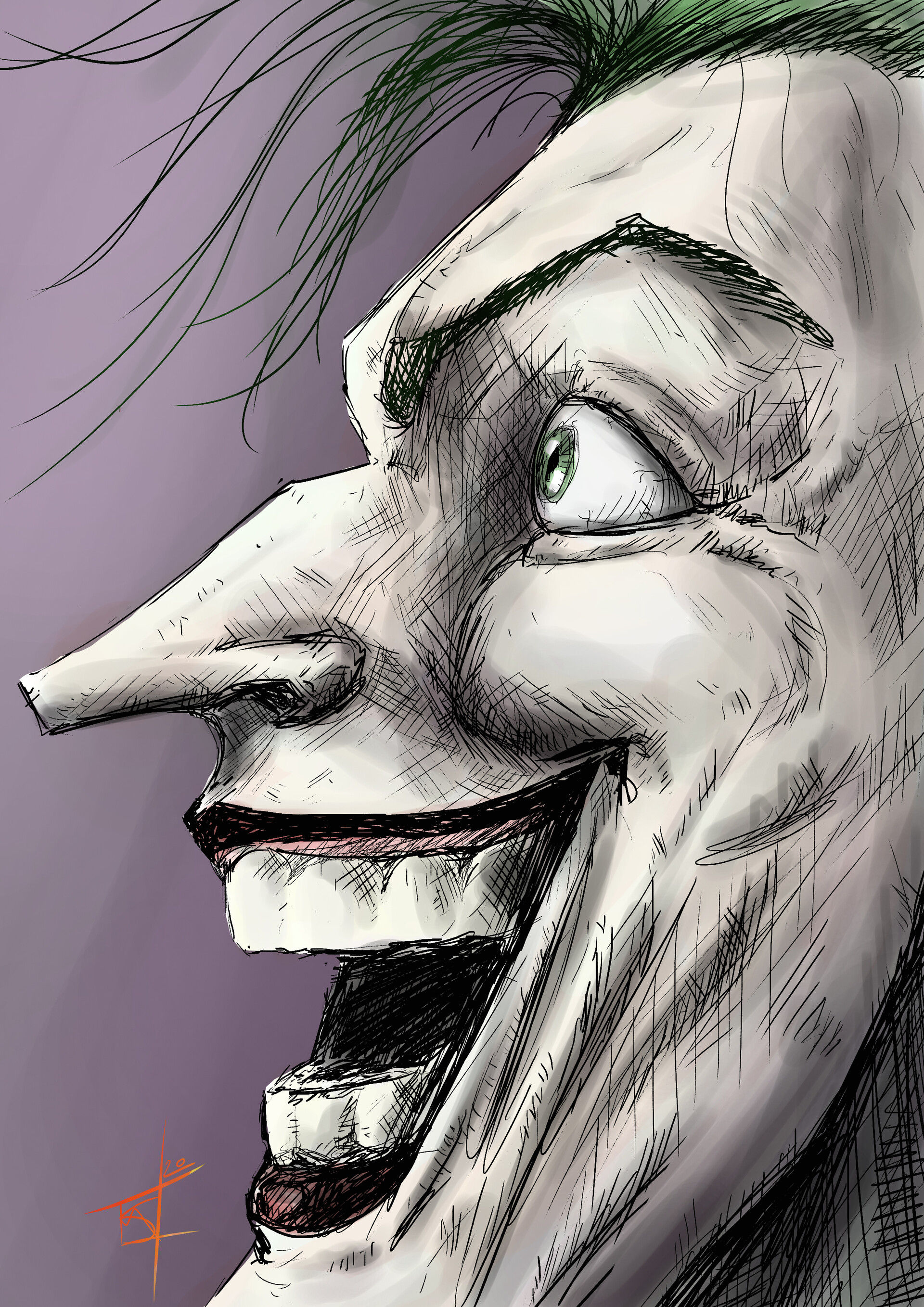 Wallpaper #pRrKUJMB1yWOL4qg9oDP60 Artstation Joker Line Experiment