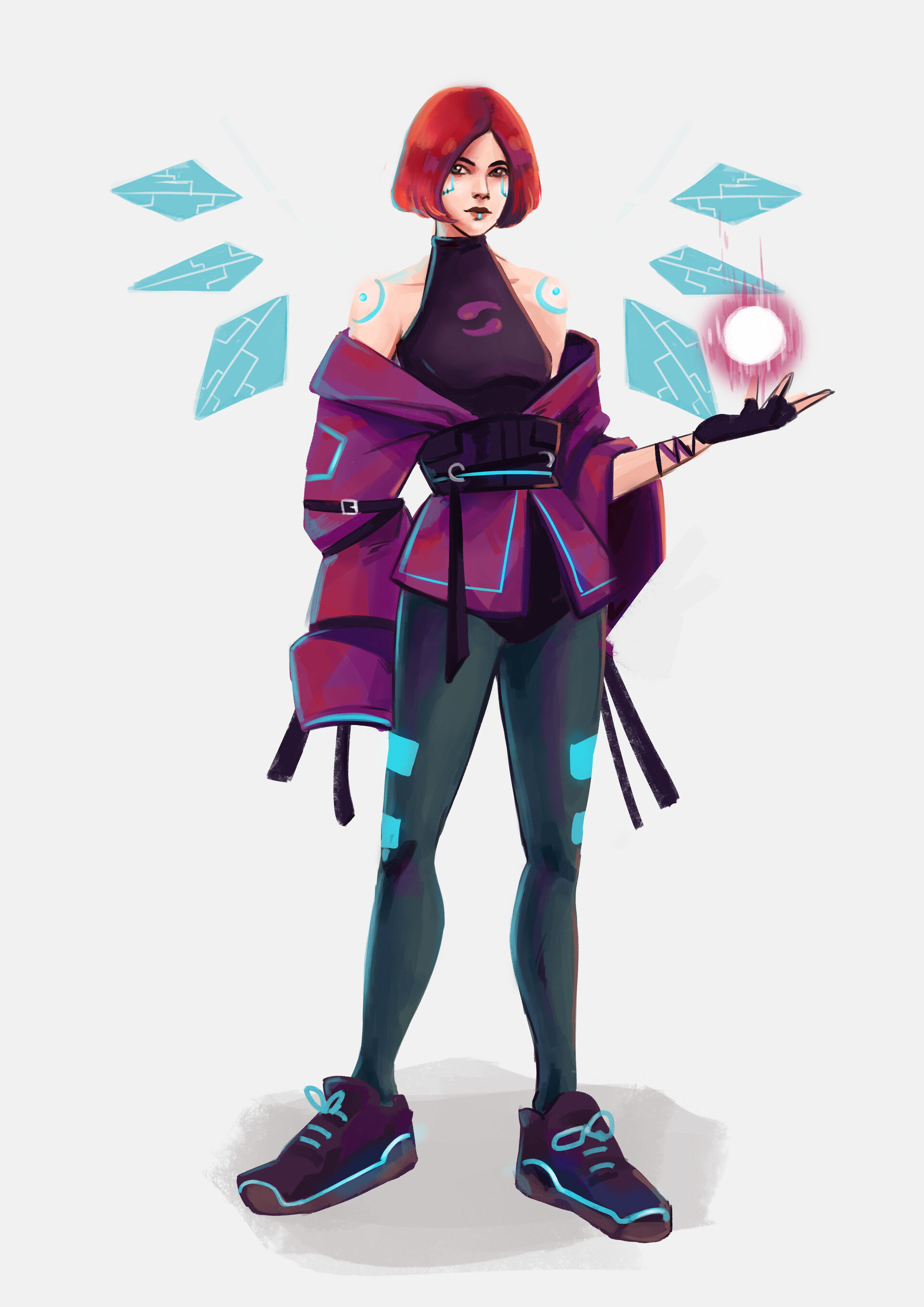 Wallpaper #OHNxhY4BFI5NbQks3R7k6 Artstation Witch Cyber Punk