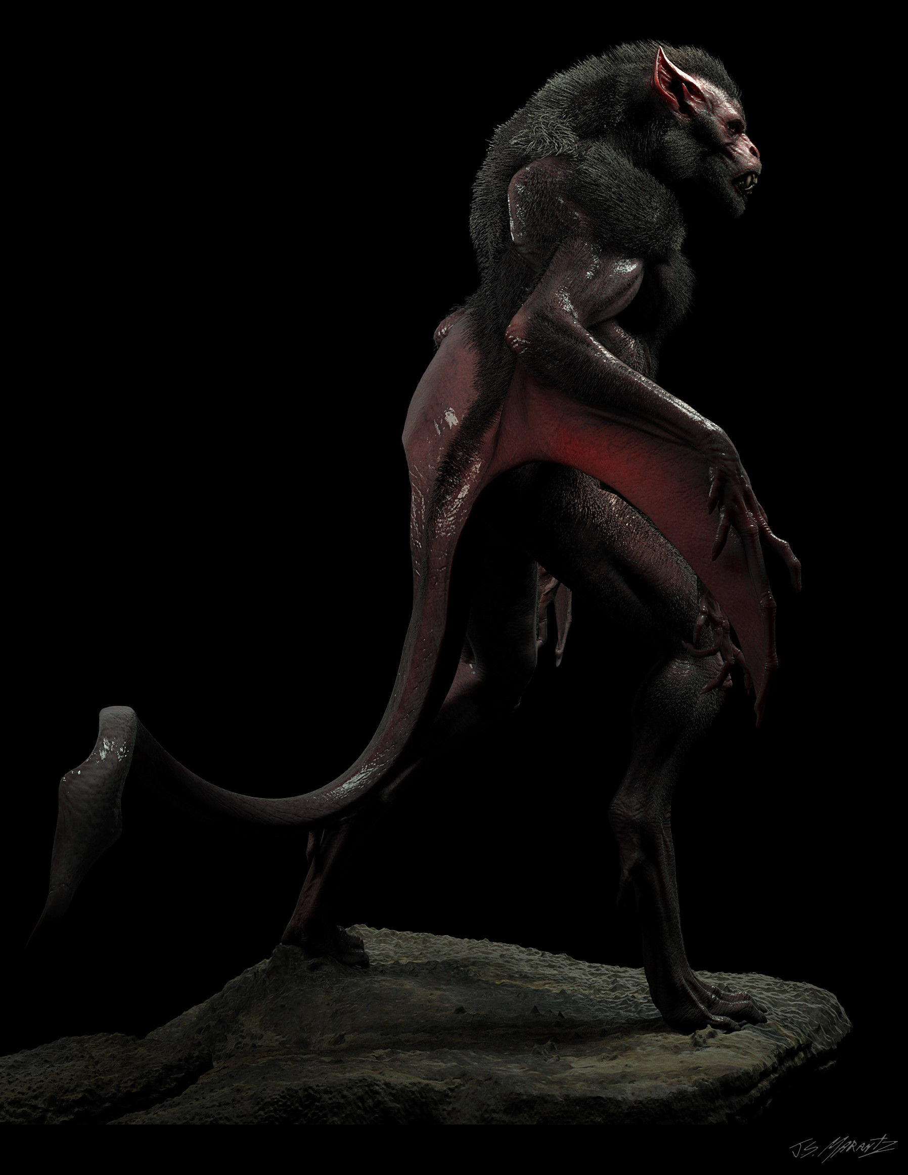 Wallpaper #dfTIOpMBKFX8bn3roXlL5 Jerad S Marantz Concept Art Workshop Demo Bat Creature