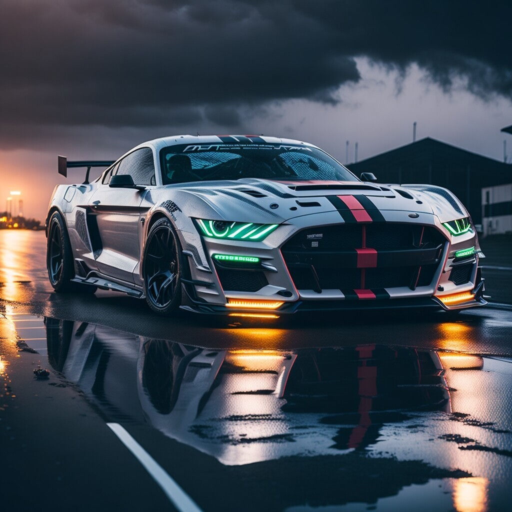 Wallpaper #8GiRE5MBSpphPi3-OwB9157 Artstation Outdoor Creative Ford Mustang Shelby Gt500