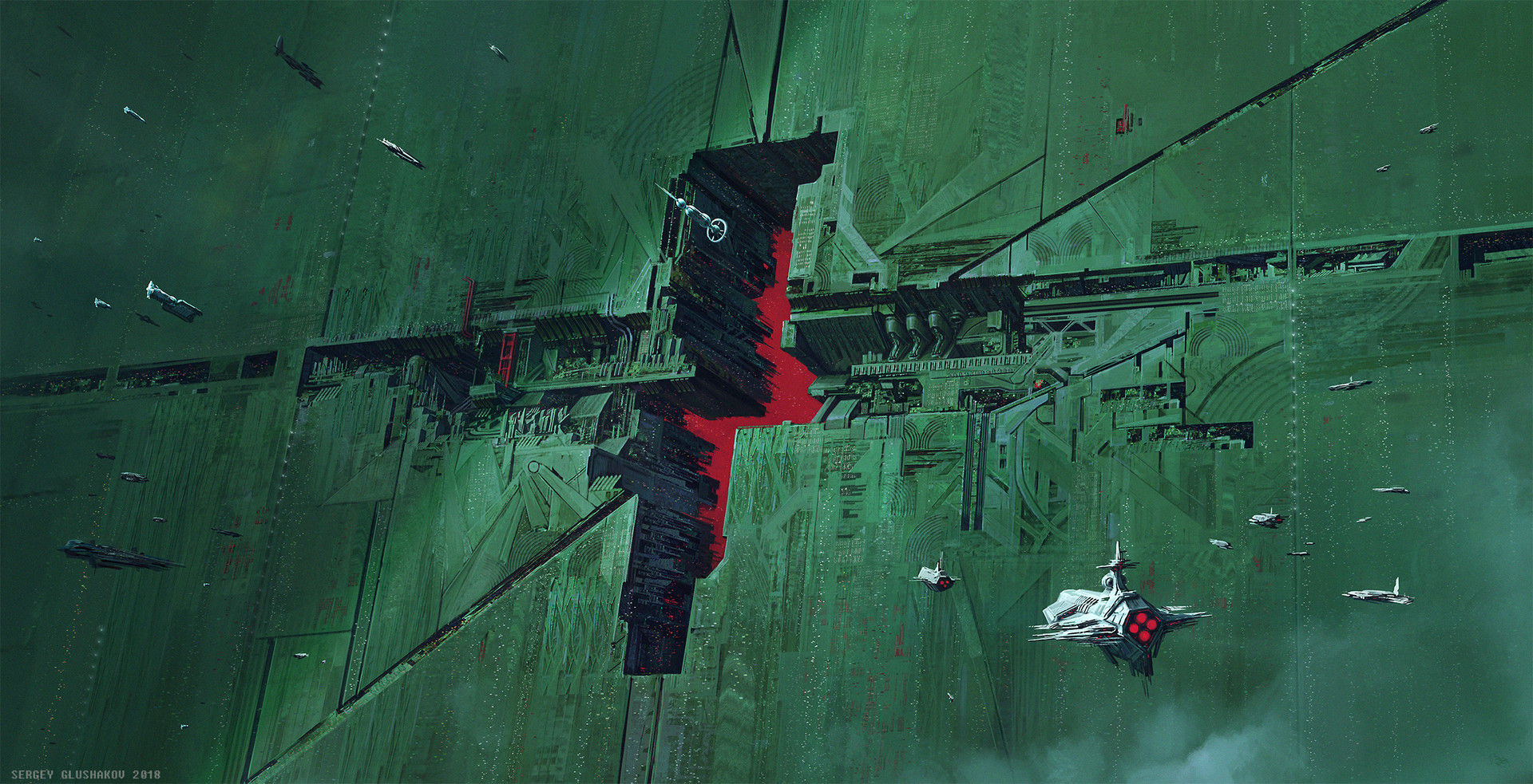 Wallpaper #NWegBpMBSpphPi3-J8JF155 Sci Fi Gate by Sergey Glushakov Digital 1920983 Rart