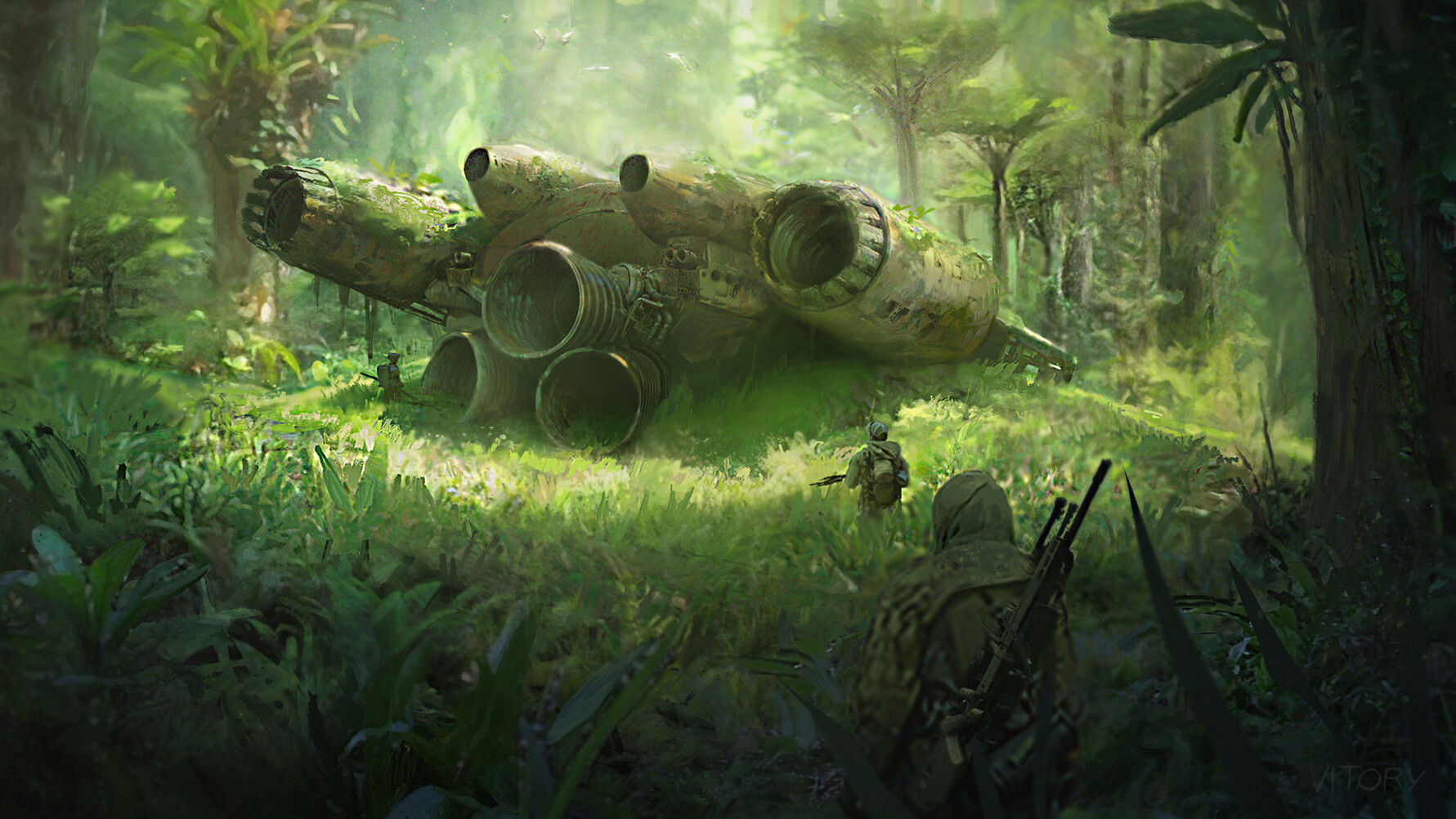 Wallpaper #8miAIJMBSpphPi3-mS3Z13 Artstation Abandoned Spaceship 01