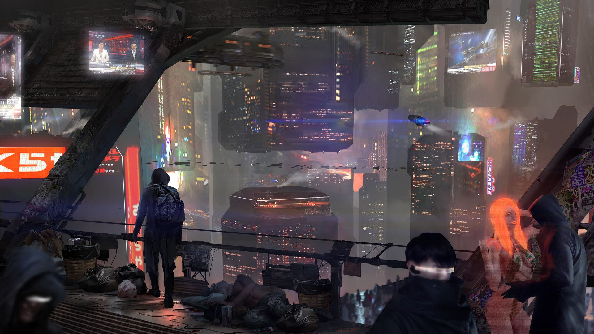 Wallpaper #vX2E9I4Bnwiau_P6Sg_V42 Artstation Cyberpunk 2077 Fan Art