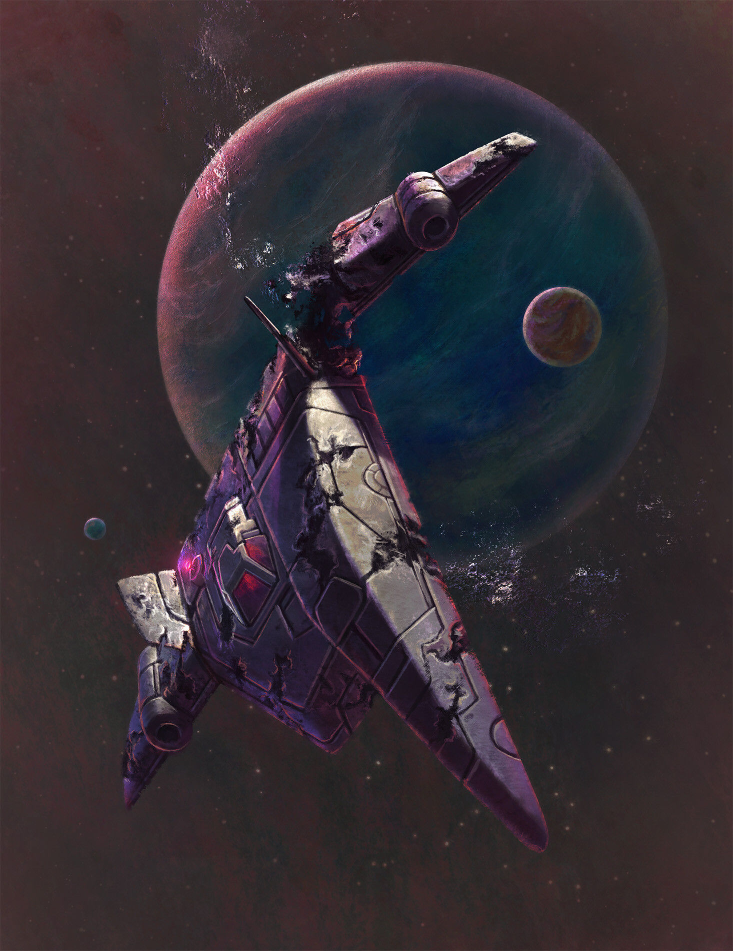 Wallpaper #8miAIJMBSpphPi3-mS3Z15 Artstation Spaceship Derelict Traveller Mongoose
