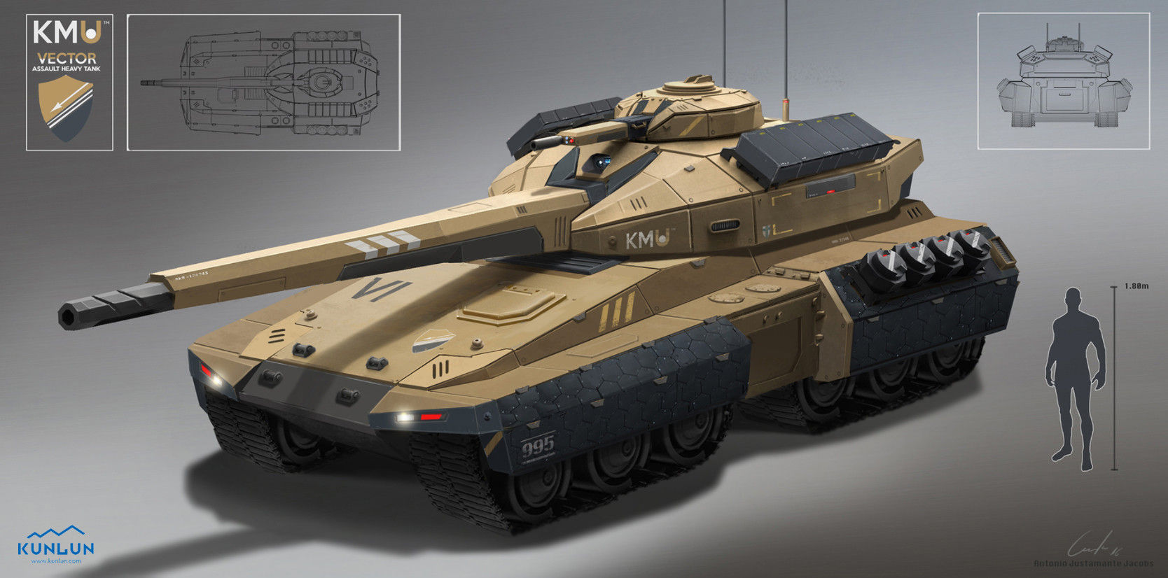 Wallpaper #PBeUPpMBPLD5_VEN9eCD271 Artstation Vector Assault Heavy Tank