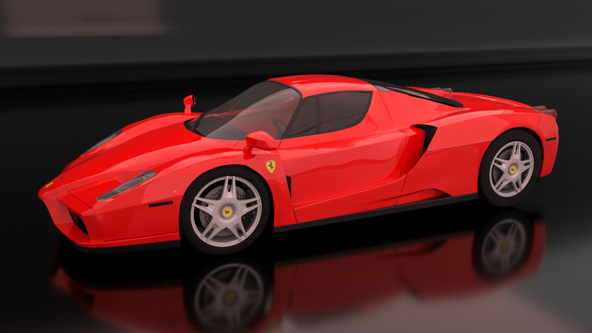 Wallpaper #P3PZiY4BFI5NbQkszCIF4 Artstation 3D Ferrari Enzo Model