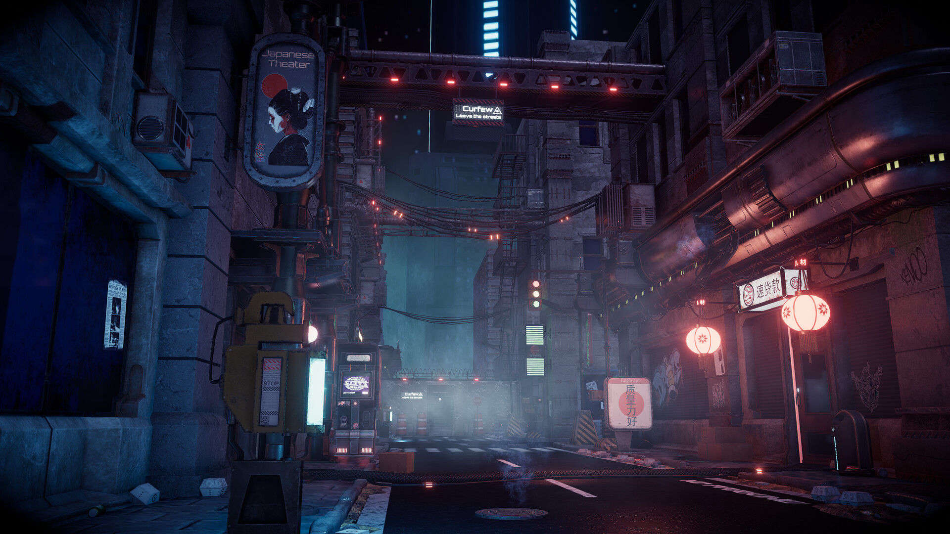 Wallpaper #l3SCxo4B_8f4nGFaaHFX50 Artstation Cyberpunk City