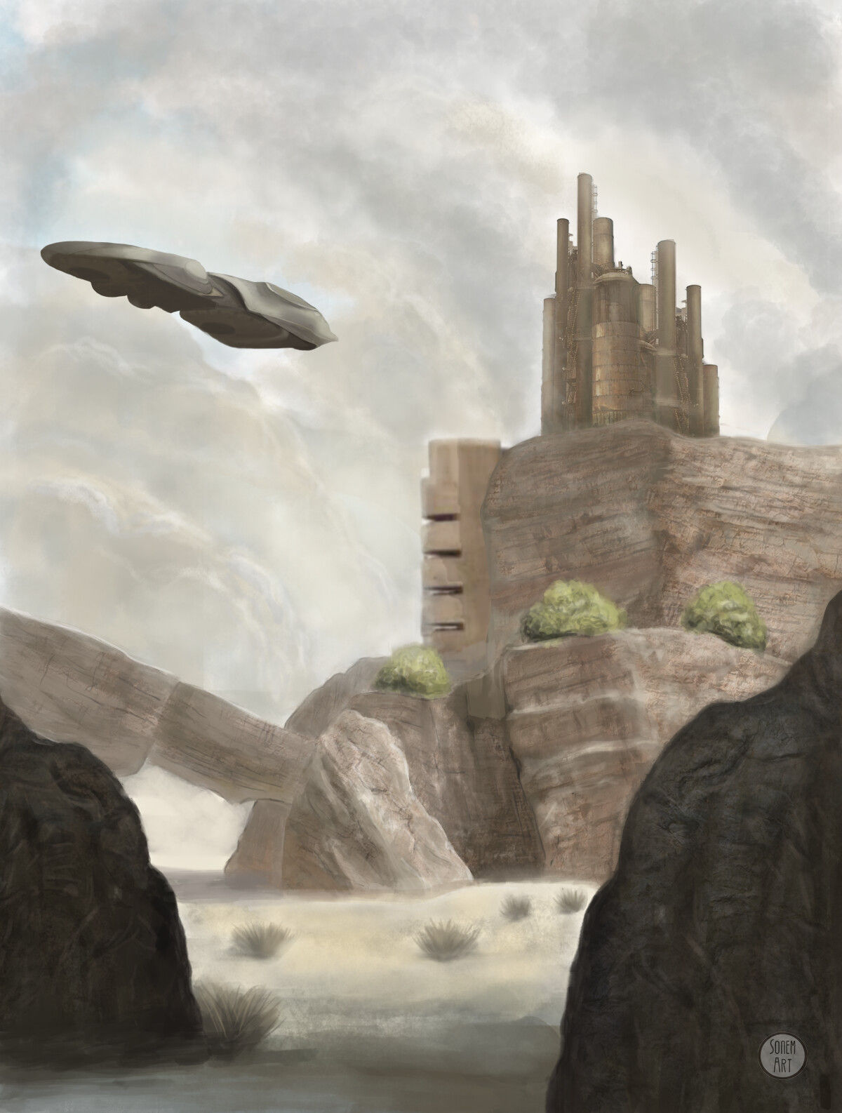Wallpaper #h2jeIZMBSpphPi3-BDEJ192 Artstation Sci Fi Desert